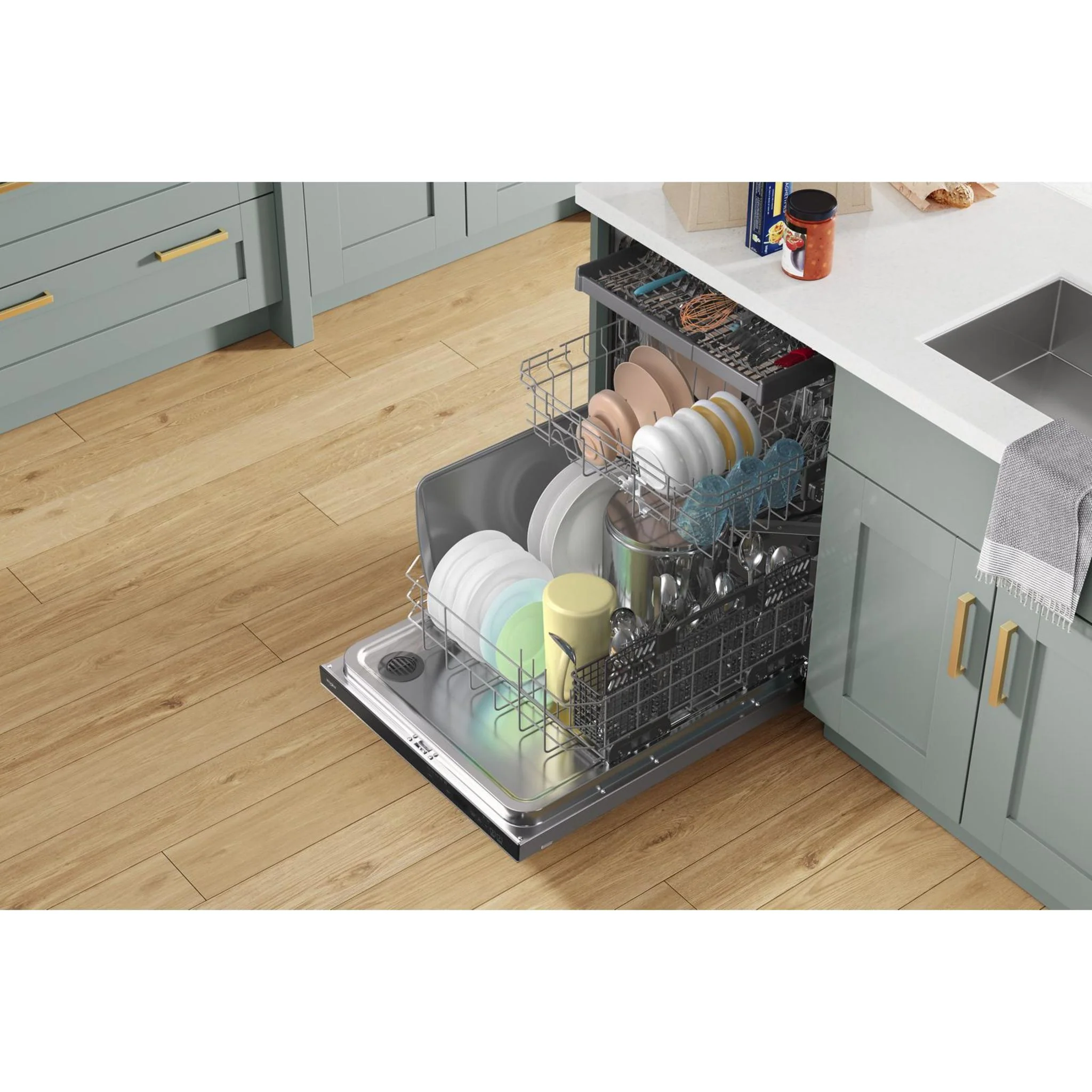 Whirlpool 24-Inch Stainless Steel Dishwasher with AI Intelligent Wash - 47 dBA -Stainless Steel (WDTA50SAKZ) - Image 9