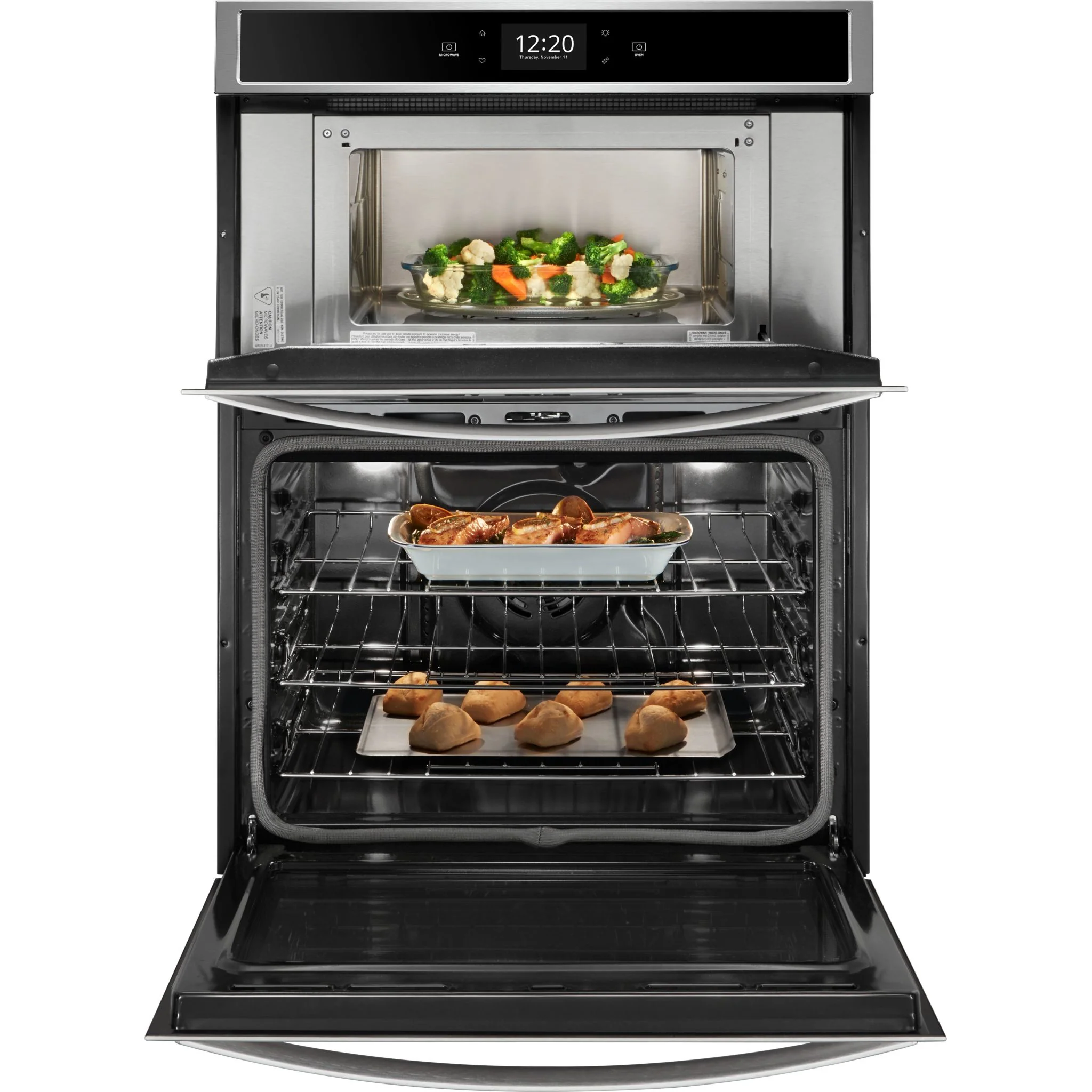 Whirlpool 6.4 cu. ft. Smart Combination Convection Wall Oven with Air Fry, when Connected (WOC75EC0HS) - Image 3