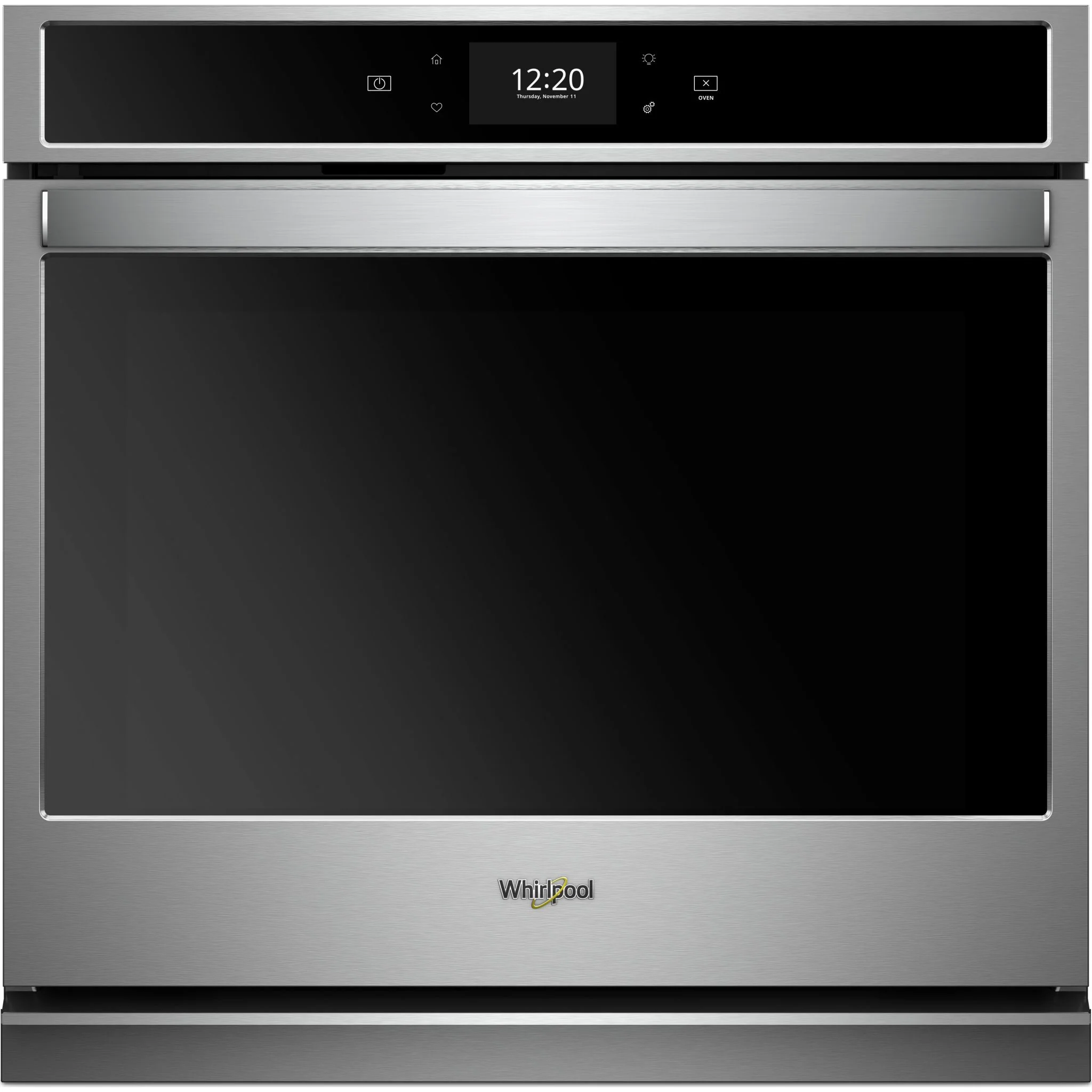 Whirlpool 5.0 cu. ft. Smart Single Convection Wall Oven with Air Fry, when Connected (WOS72EC0HS)