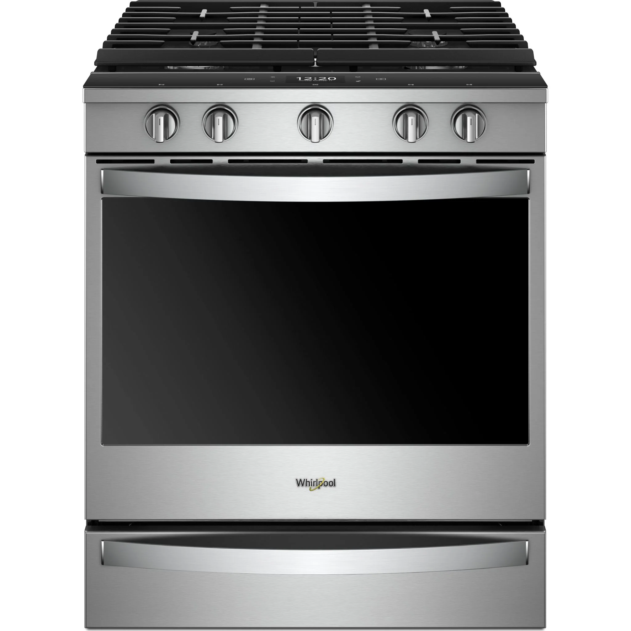Whirlpool 5.8 cu.ft. Smart Slide-in Gas Range with Air Fry, when Connected - Stainless Steel (WEG750H0HZ)