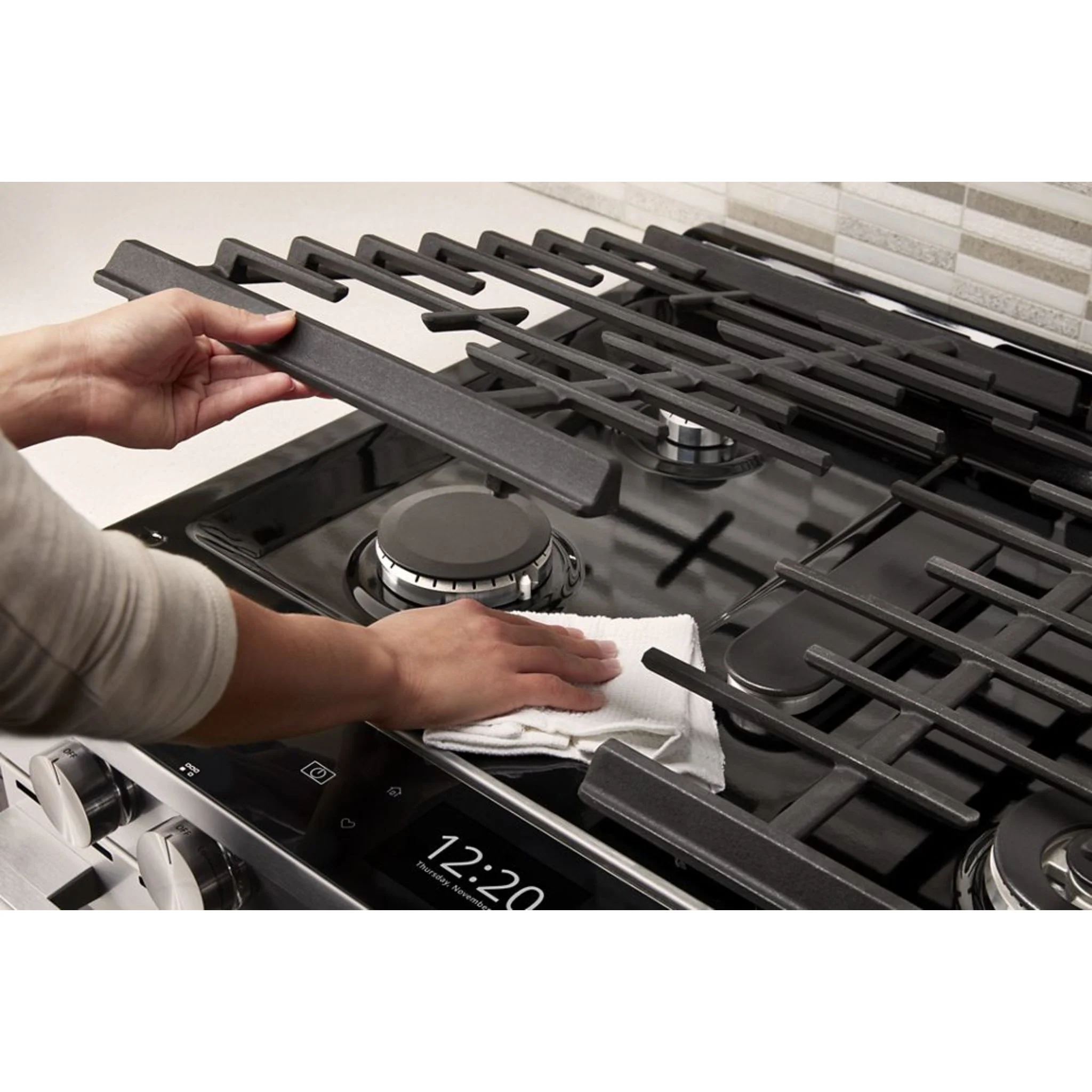 Whirlpool 5.8 cu.ft. Smart Slide-in Gas Range with Air Fry, when Connected - Stainless Steel (WEG750H0HZ) - Image 4