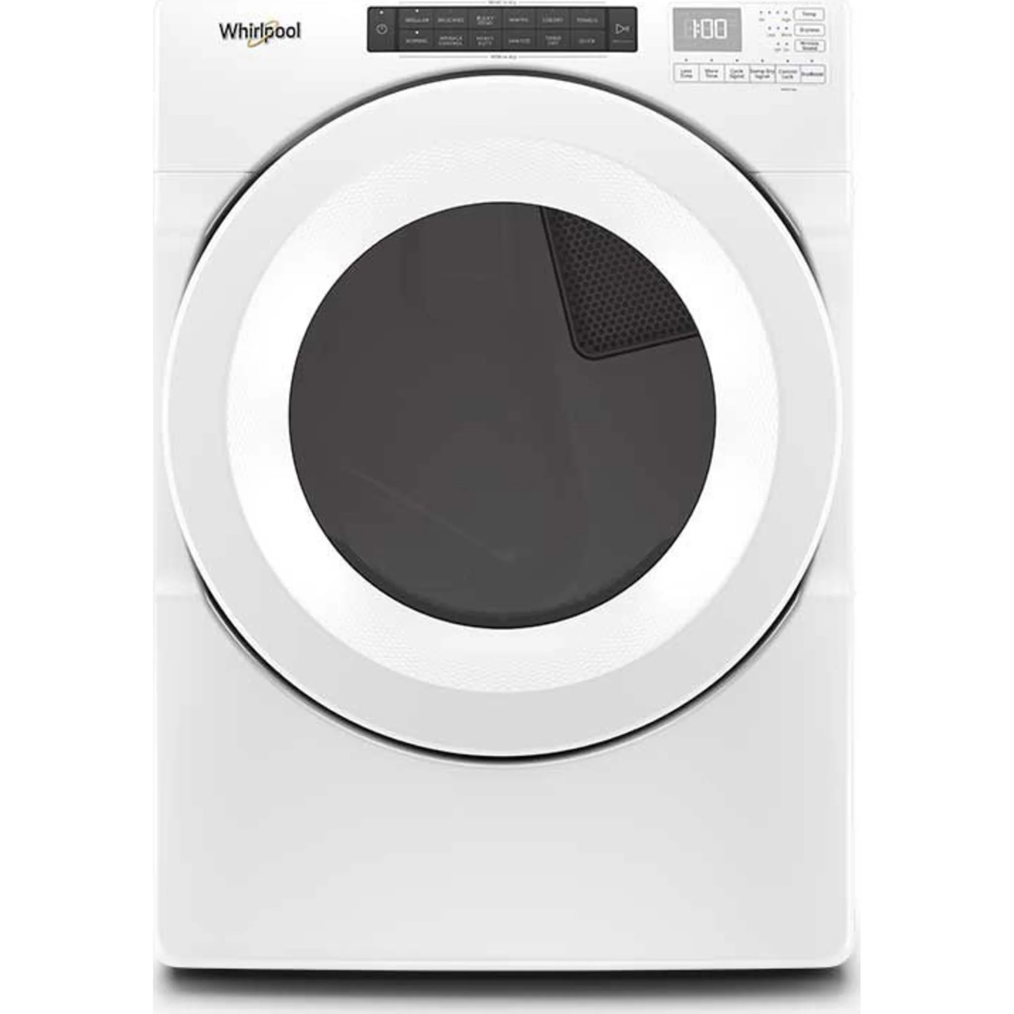 Whirlpool 7.4 cu.ft Front Load Long Vent Gas Dryer with Intuitive Controls -White (WGD560LHW)
