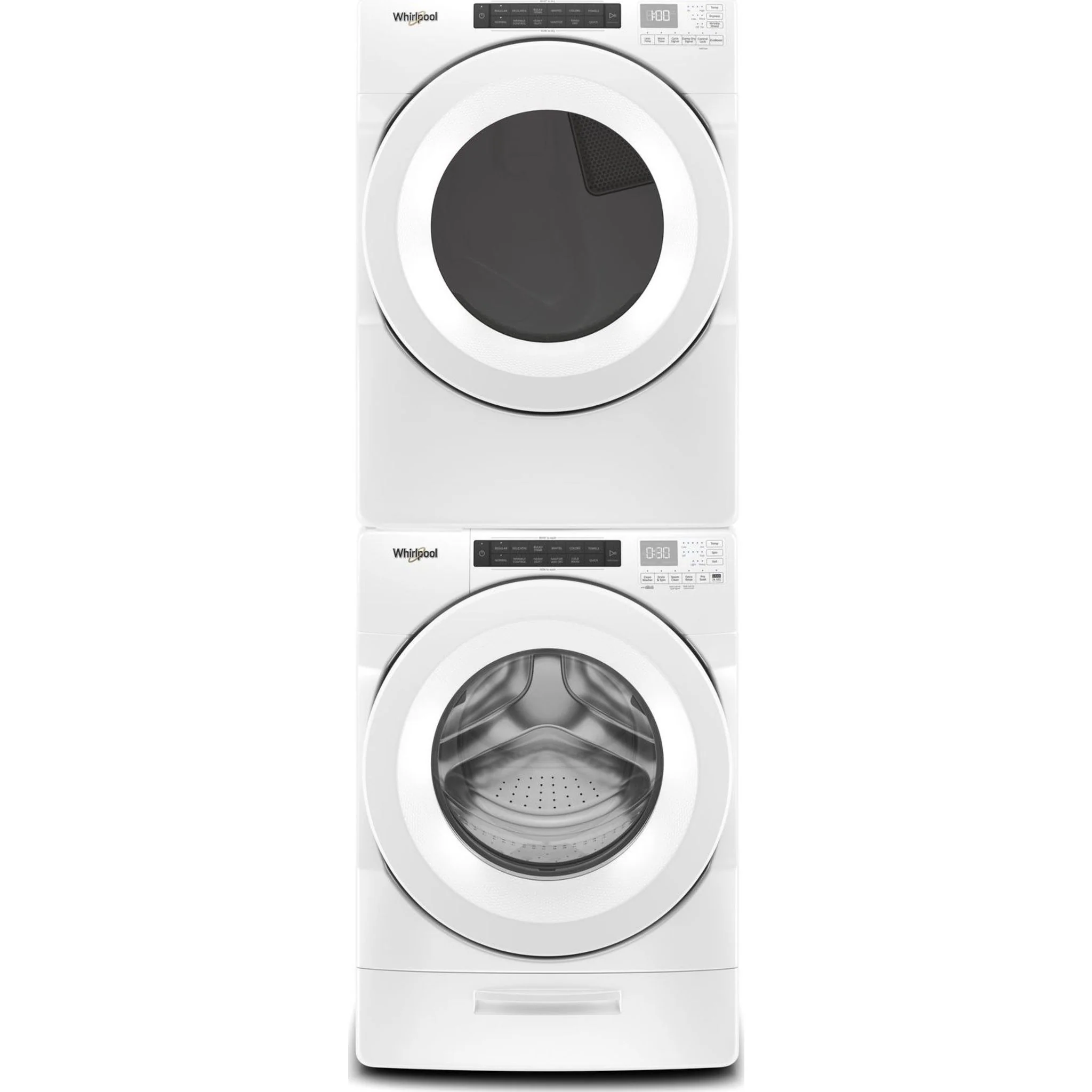 Whirlpool 7.4 cu.ft Front Load Long Vent Gas Dryer with Intuitive Controls -White (WGD560LHW) - Image 4