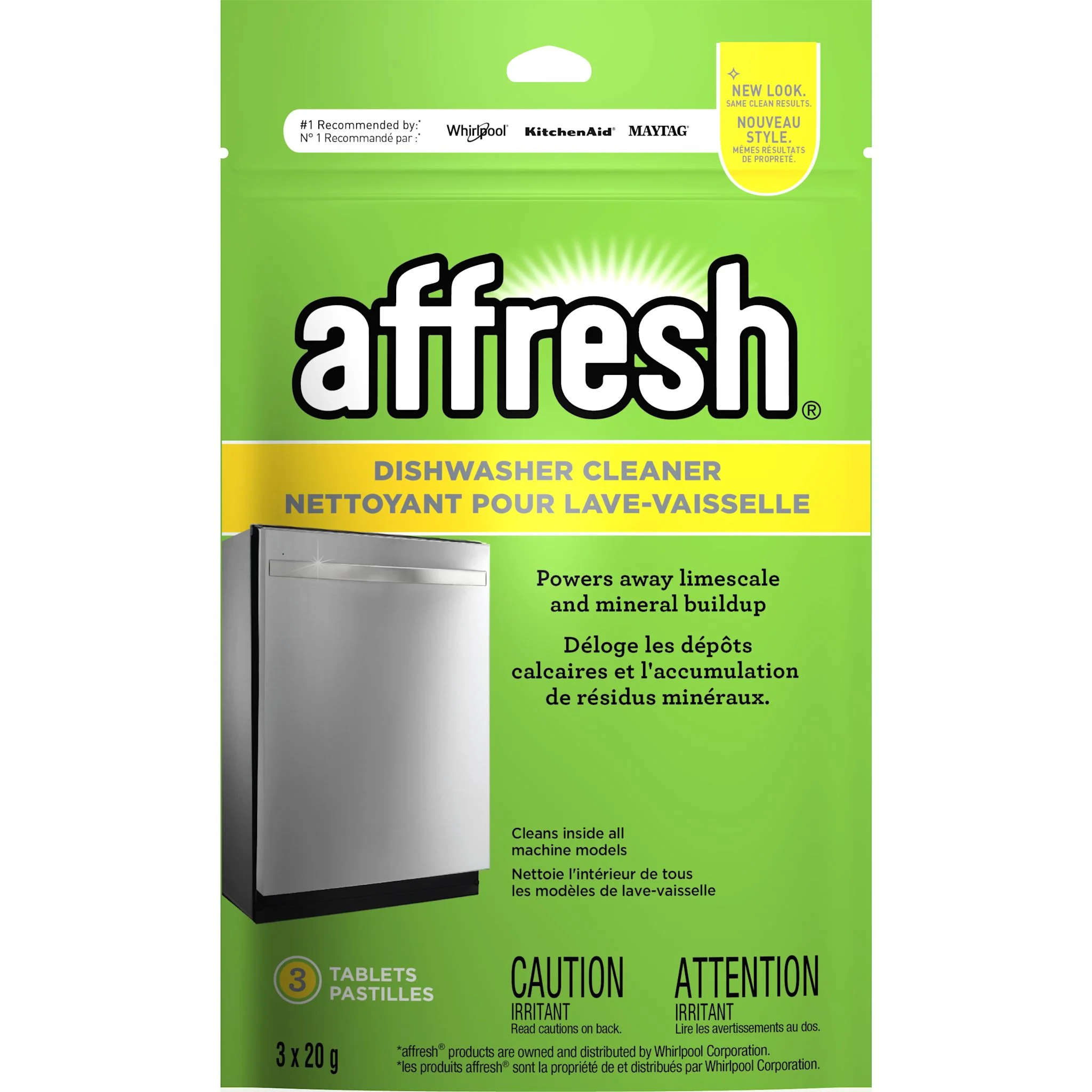 Whirlpool Affresh Dishwasher Cleaner - 3 count -White (W10288149B)