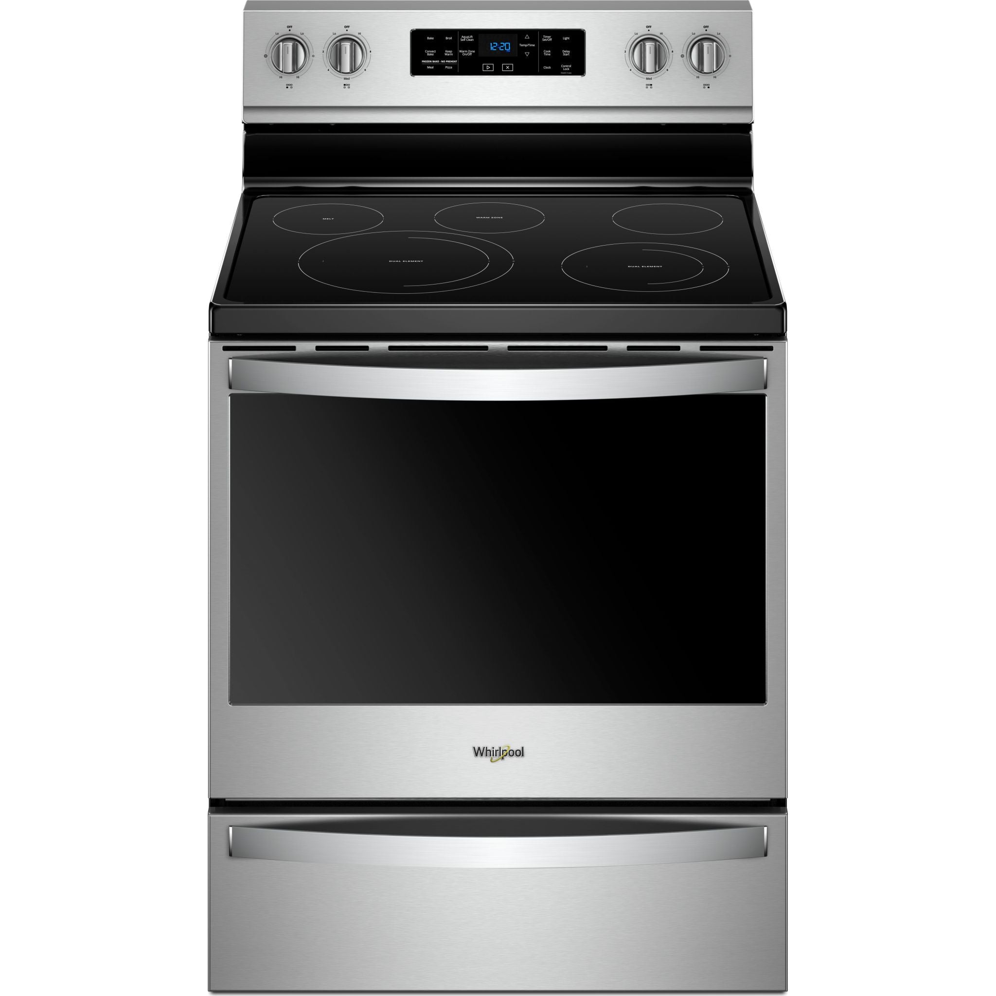 Whirlpool 6.4 cu. ft. Freestanding Electric Range with Frozen Bake Technology (YWFE775H0HZ)