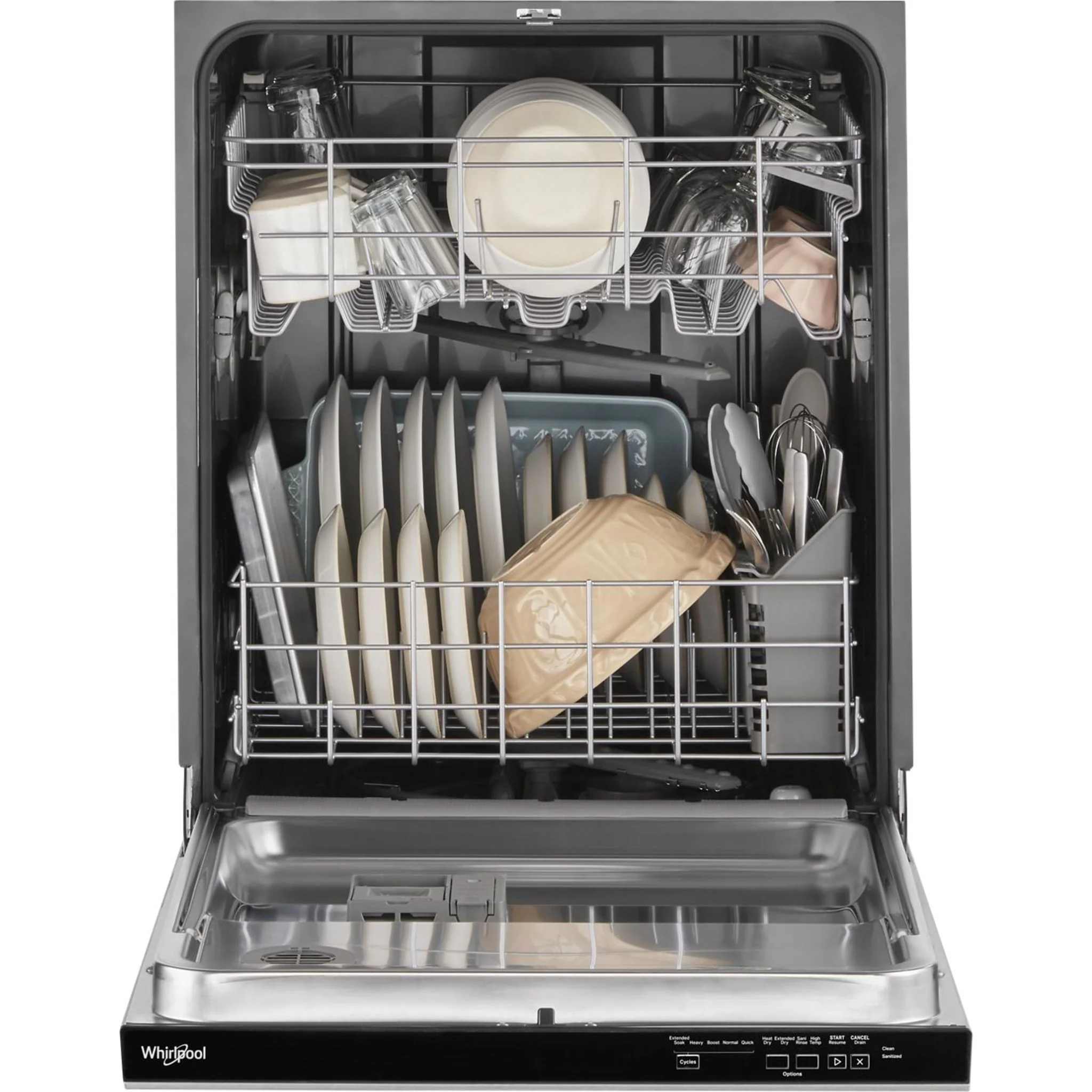 Whirlpool 55 dBA Quiet Dishwasher with Adjustable Upper Rack - Stainless Steel (WDP560HAMZ) - Image 10