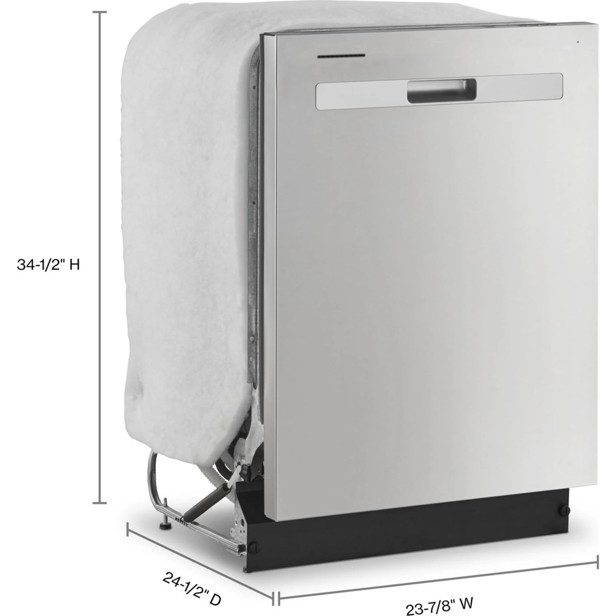 Whirlpool 55 dBA Quiet Dishwasher with Adjustable Upper Rack - Stainless Steel (WDP560HAMZ) - Image 16