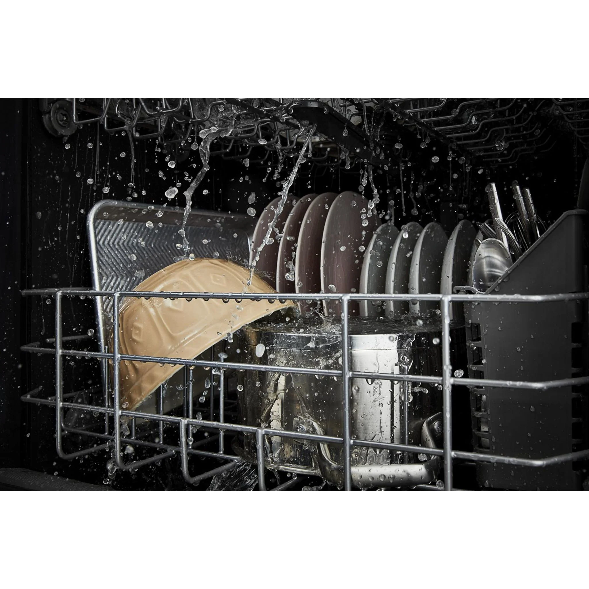 Whirlpool 55 dBA Quiet Dishwasher with Adjustable Upper Rack - Stainless Steel (WDP560HAMZ) - Image 2