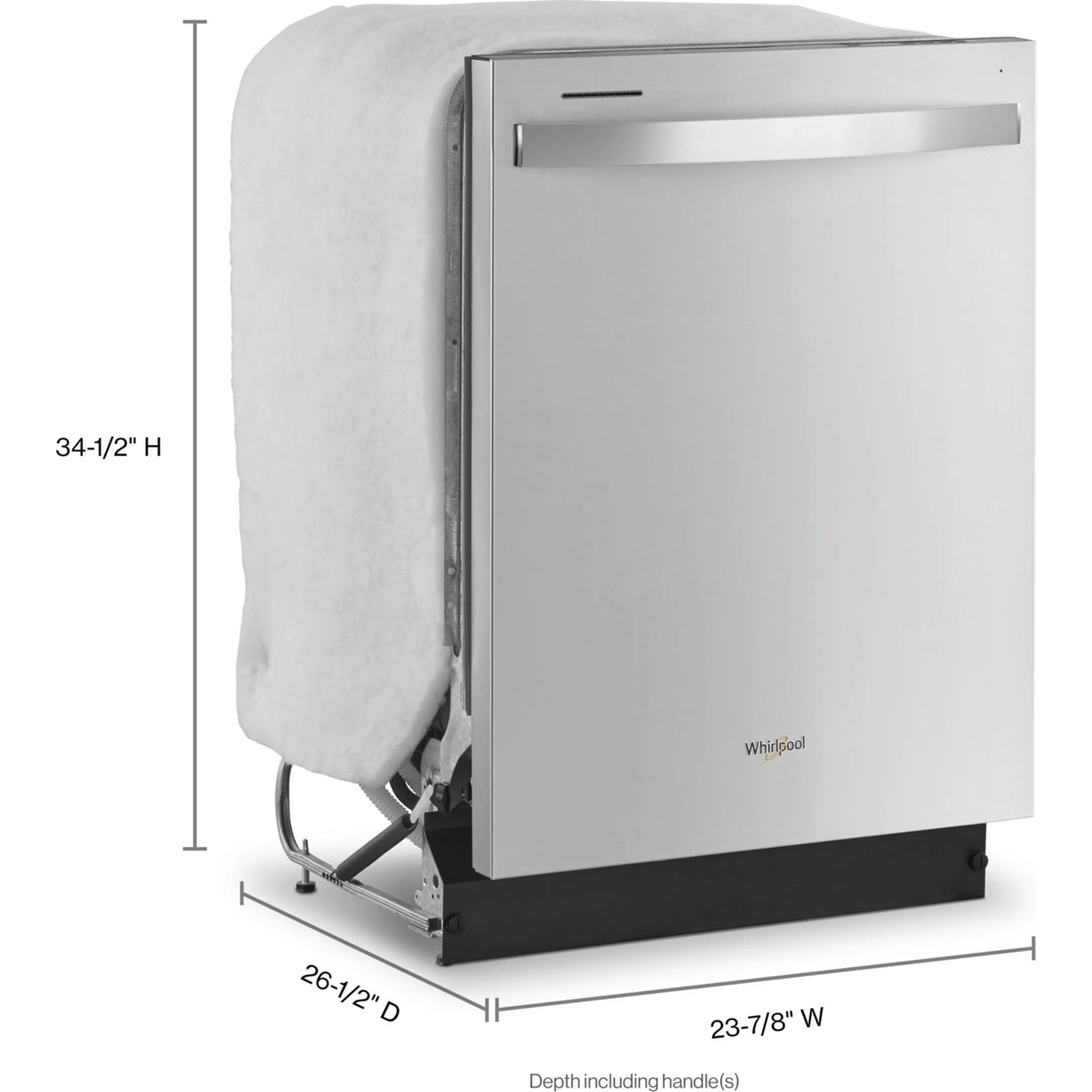 Whirlpool 24" Dishwasher with Boost Cycle and Triple Filtration Wash - 55dBA -Stainless Steel (WDT540HAMZ) - Image 15