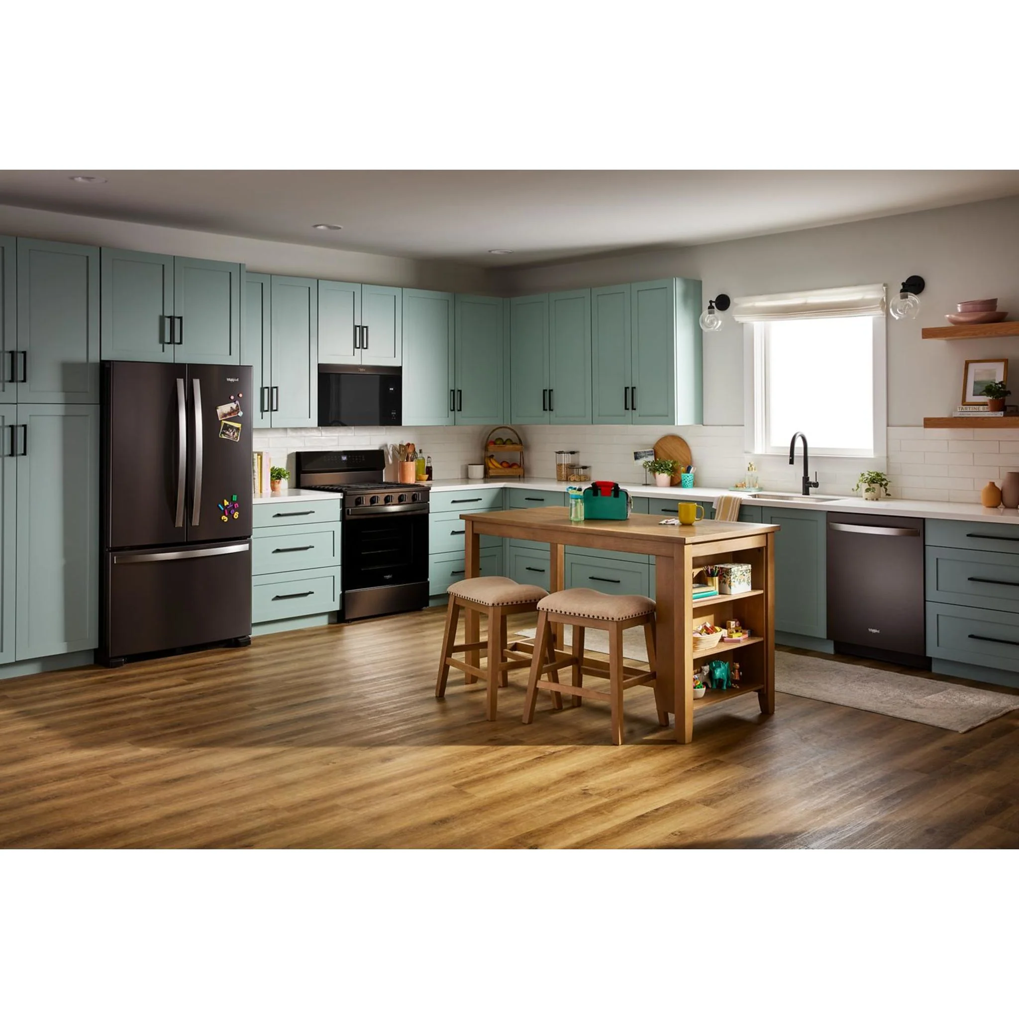 Whirlpool 24-Inch Dishwasher with Total Coverage Wash & Auto Open Air Dry - Fingerprint Resistant Black Stainless (WDTS8024SV) - Image 9