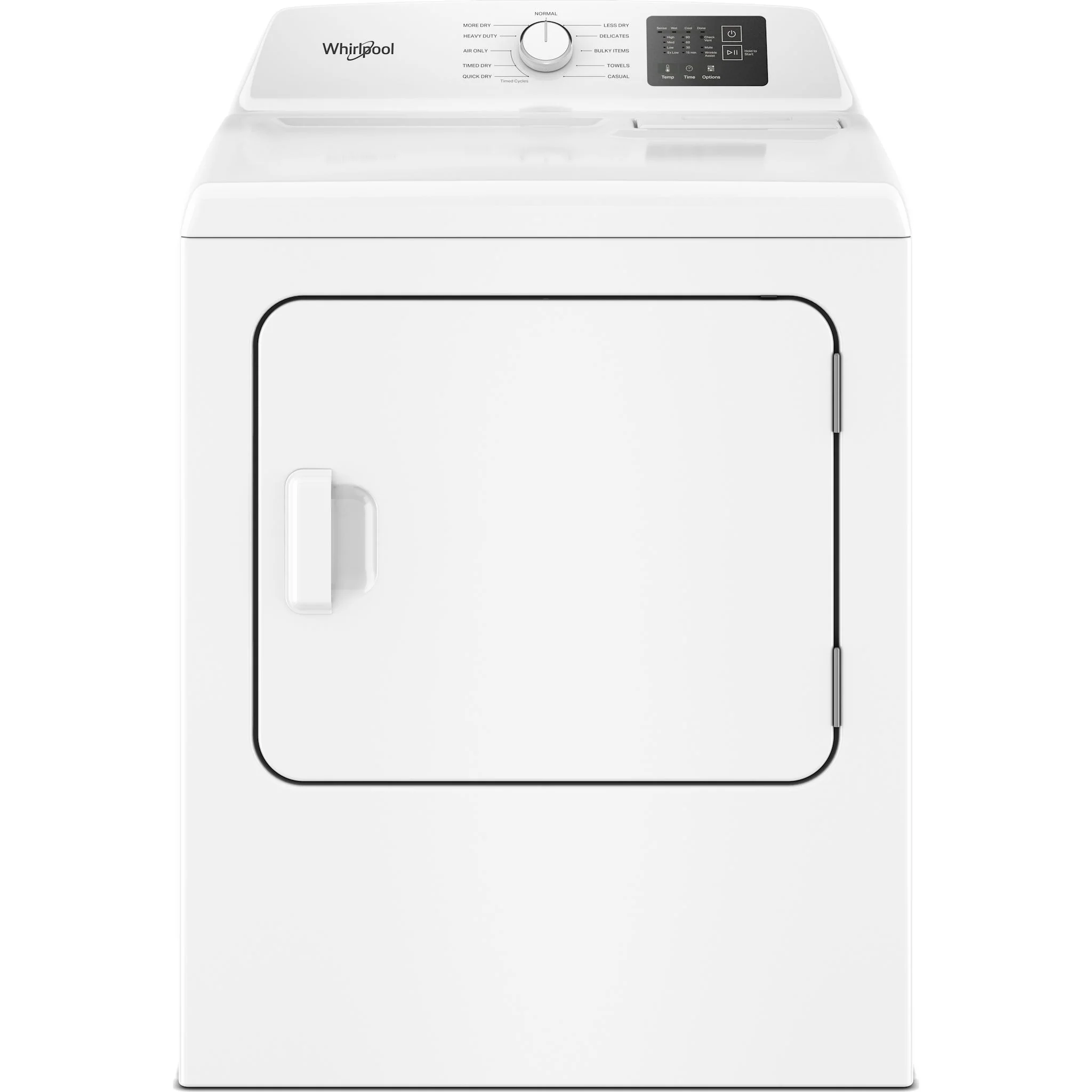 Whirlpool 7.0 cu. ft. Electric Dryer with Adaptive Dry - Vented Top Load Matching -White (YWED4105SW)
