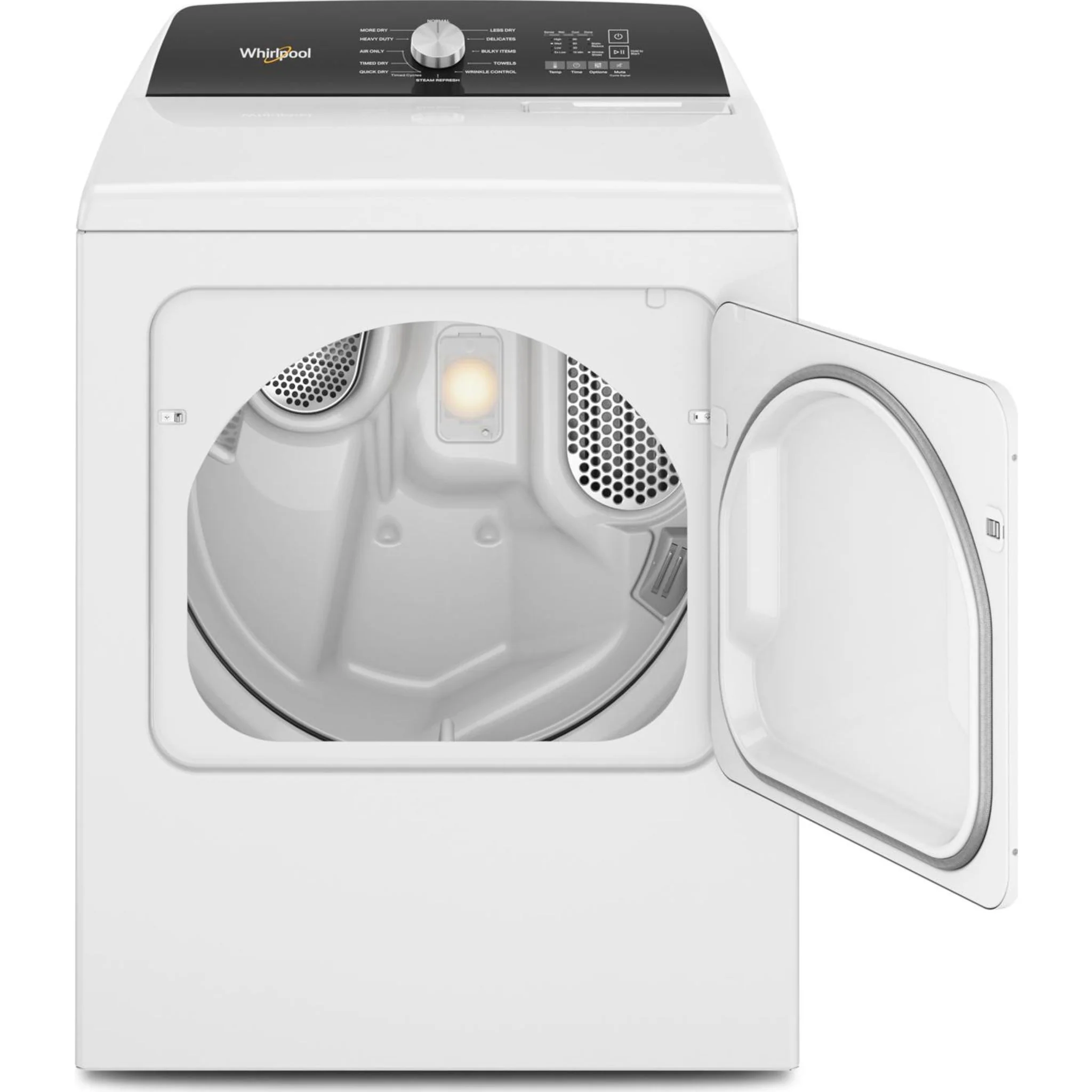 Whirlpool 7.0 Cu. Ft. Top Load Electric Moisture Sensing Dryer with Steam -White (YWED5050LW) - Image 8
