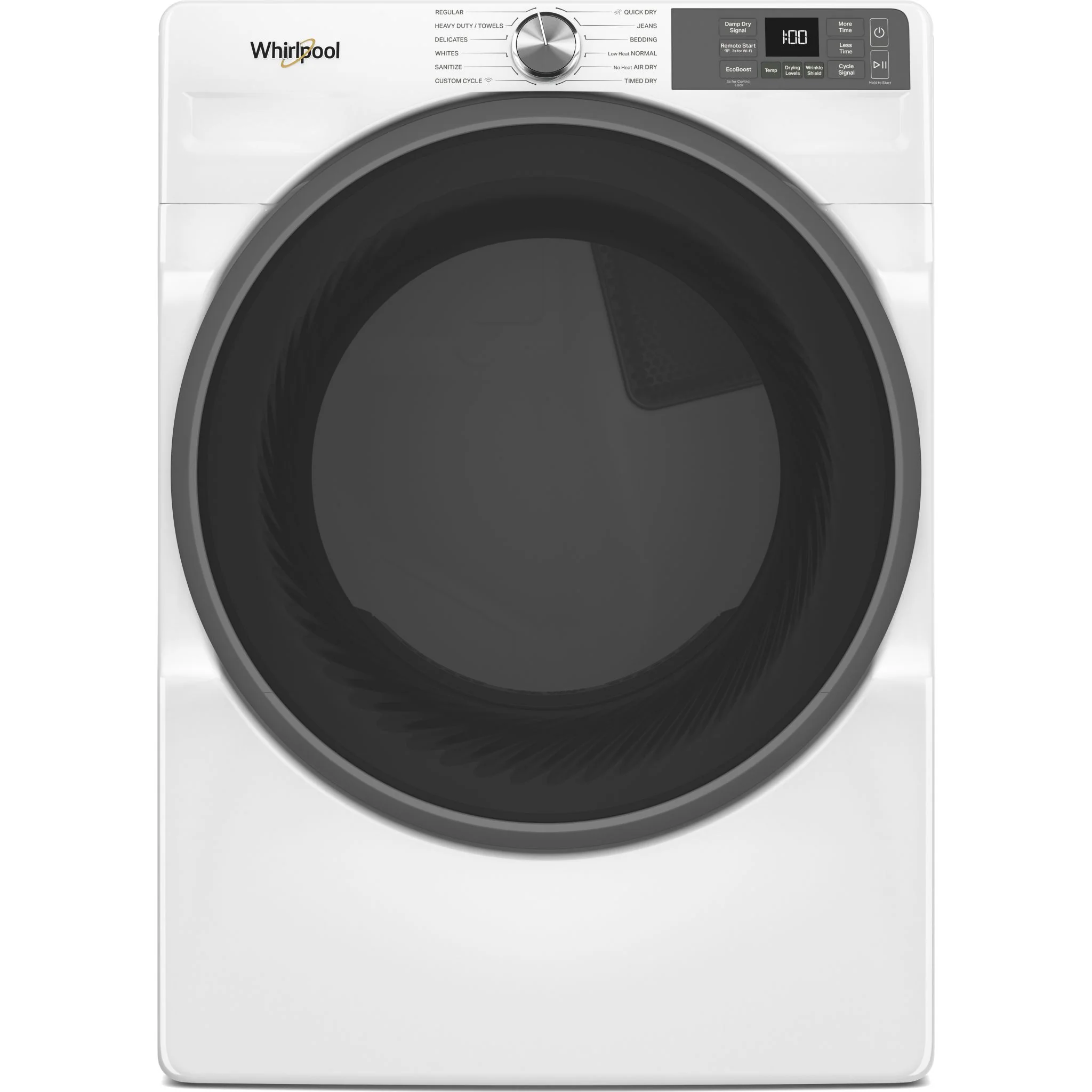 Whirlpool 7.4 cu. ft. Smart Front Load ENERGY STAR Electric Dryer with Wrinkle ShieldOption -White (YWED5720RW)
