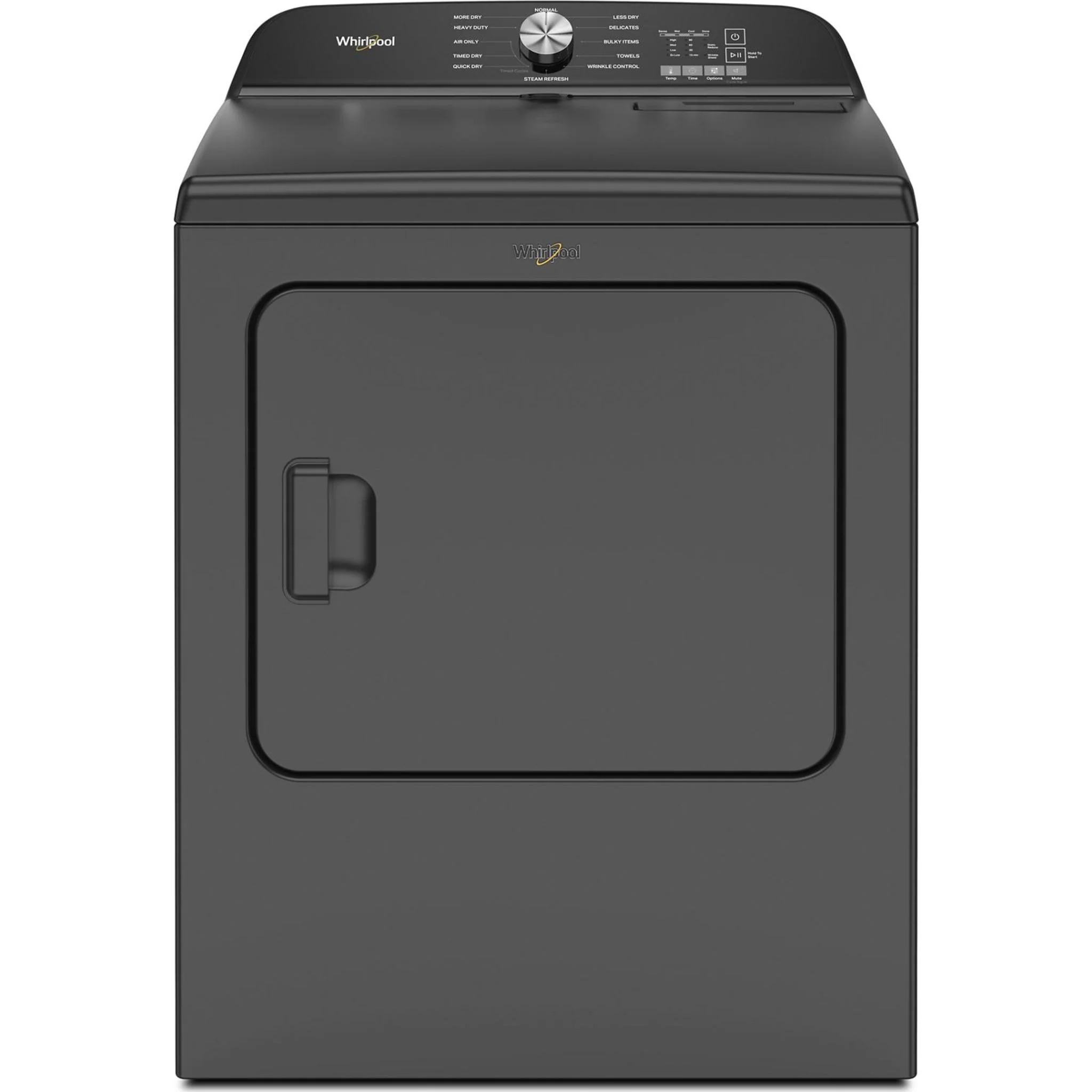Whirlpool 7.0 Cu. Ft. Top Load Electric Dryer with Moisture Sensor -Volcano Black (YWED6150PB)