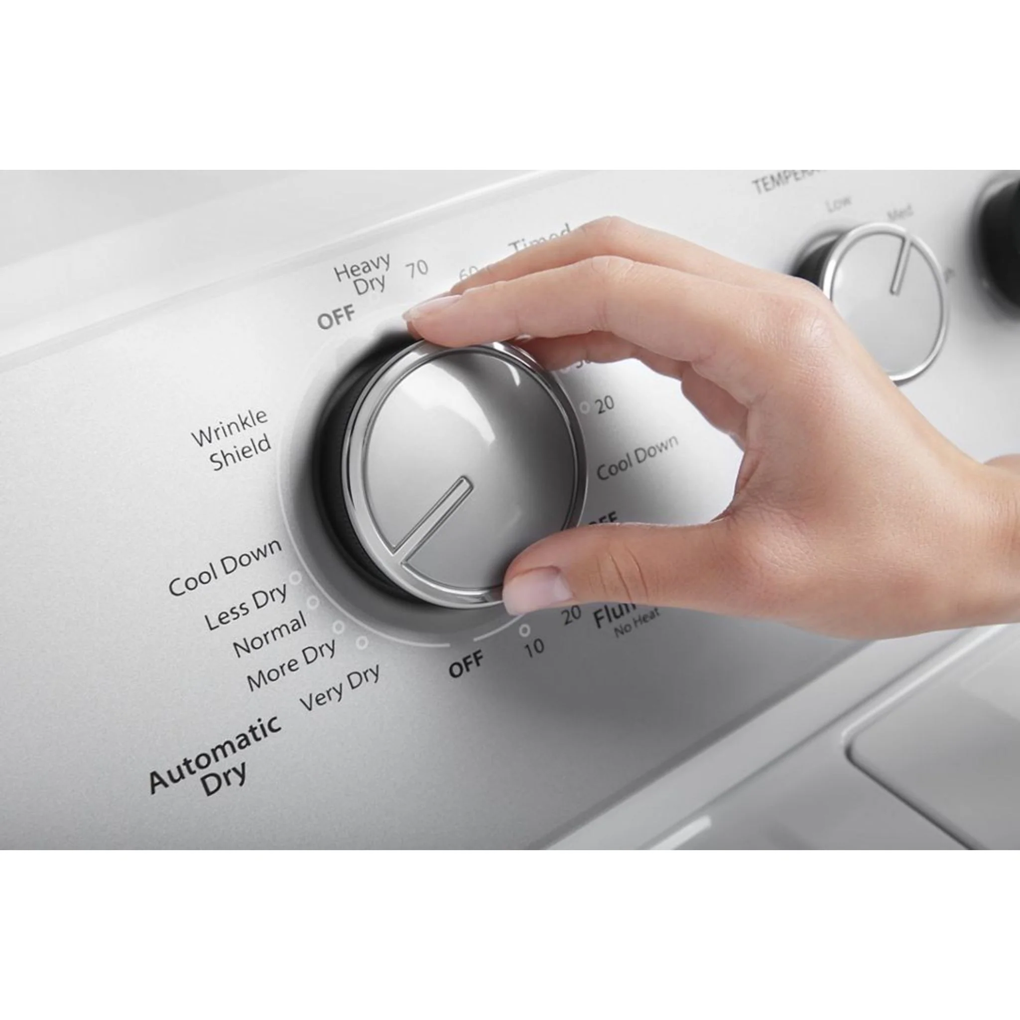 Whirlpool 7.0 Cu. Ft. Top Load Electric Dryer with Moisture Sensor -Volcano Black (YWED6150PB) - Image 4