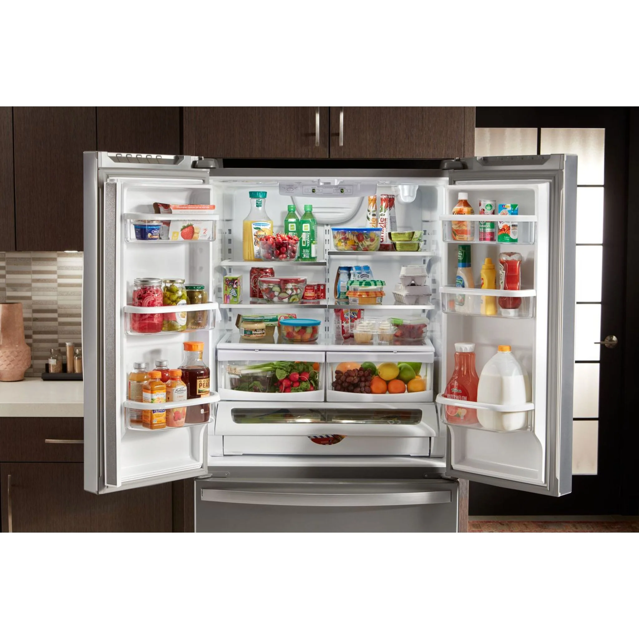 Whirlpool 36" Wide French Door Refrigerator with Water Dispenser - 25 cu. ft. (WRF535SWHZ) - Image 10