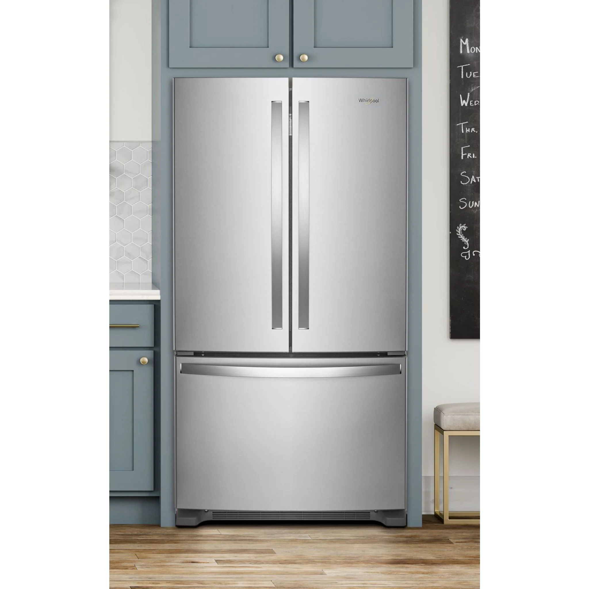 Whirlpool 36" Wide Counter Depth French Door Refrigerator - 20 cu. ft. (WRF540CWHZ) - Image 16