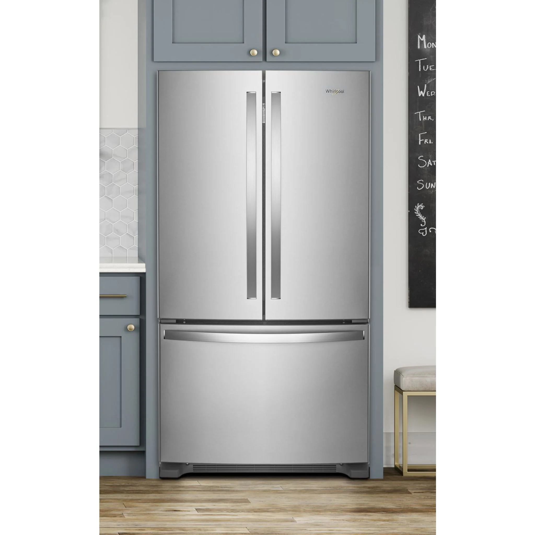 Whirlpool 36" Wide Counter Depth French Door Refrigerator - 20 cu. ft. (WRF540CWHZ) - Image 35
