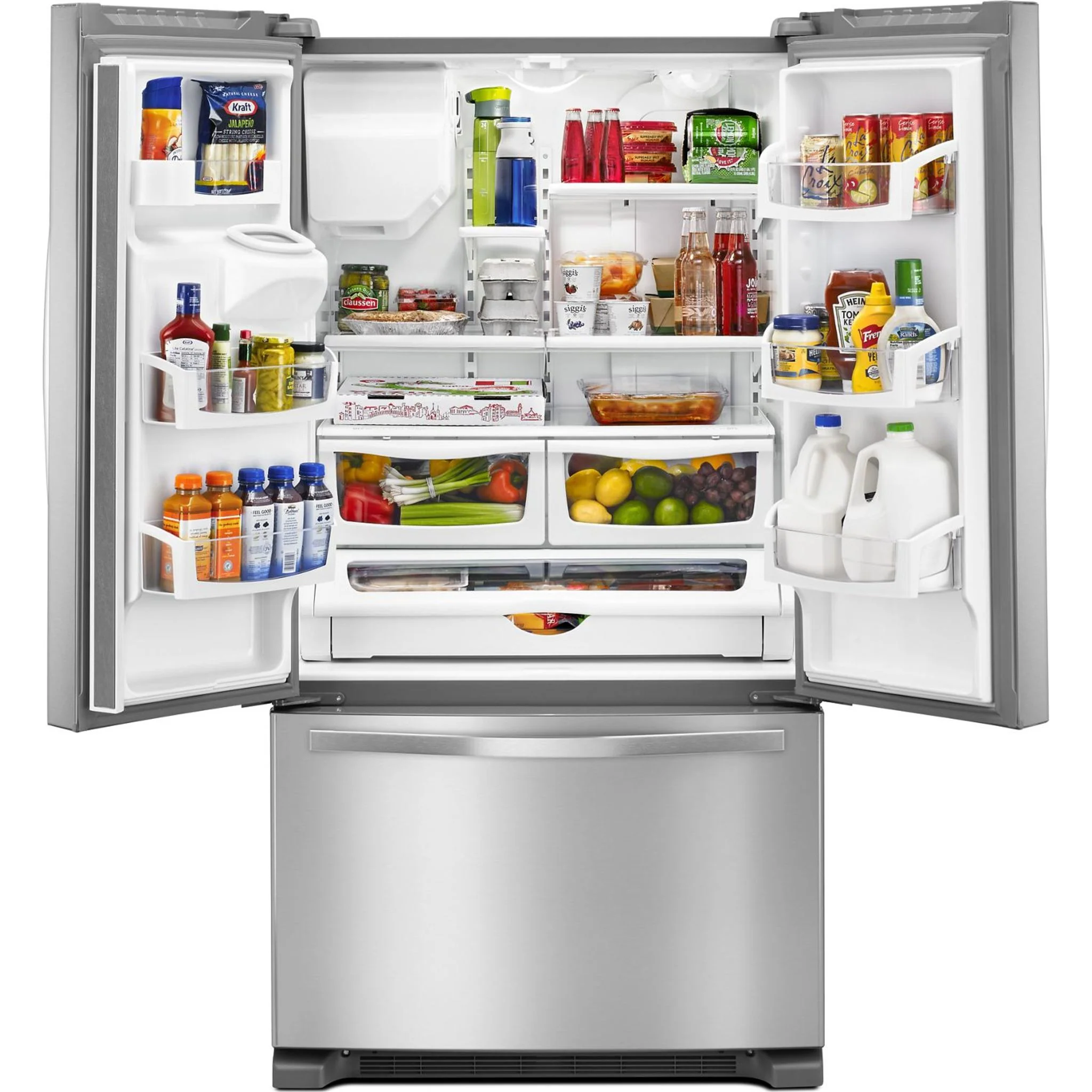 Whirlpool 36" Wide French Door Refrigerator in Fingerprint-Resistant Stainless Steel - 25 cu. ft. (WRF555SDFZ) - Image 49
