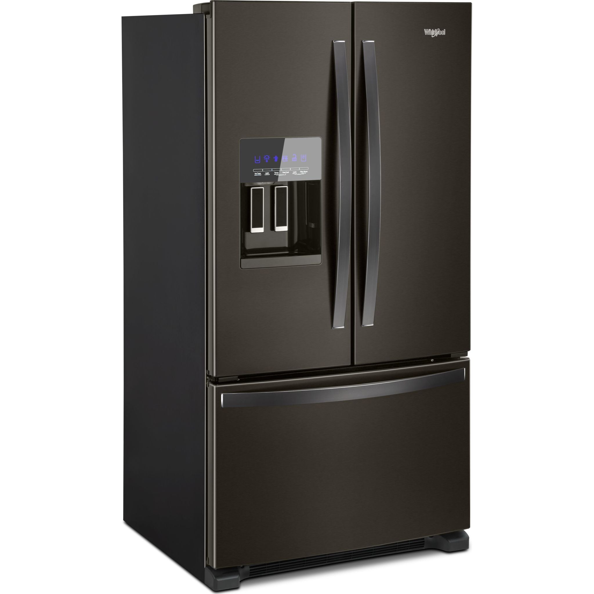 Whirlpool 36" Wide French Door Refrigerator in Fingerprint-Resistant Stainless Steel - 25 cu. ft. (WRF555SDHV) - Image 2