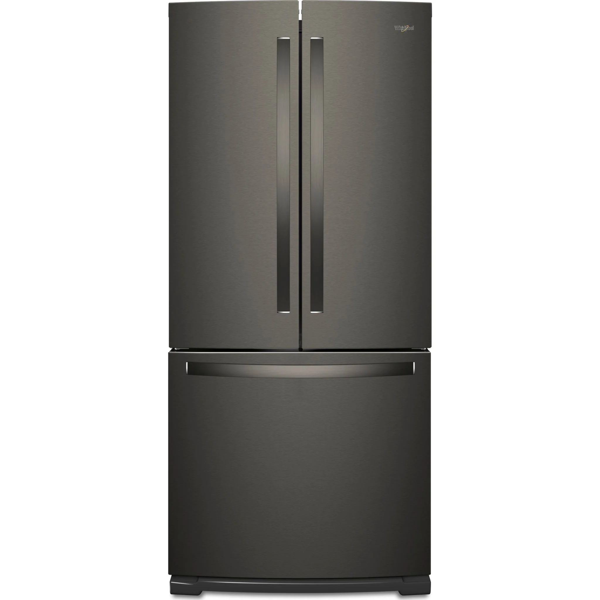 Whirlpool 30-inch Wide French Door Refrigerator - 20 cu. ft. -Black Stainless (WRF560SMHV)