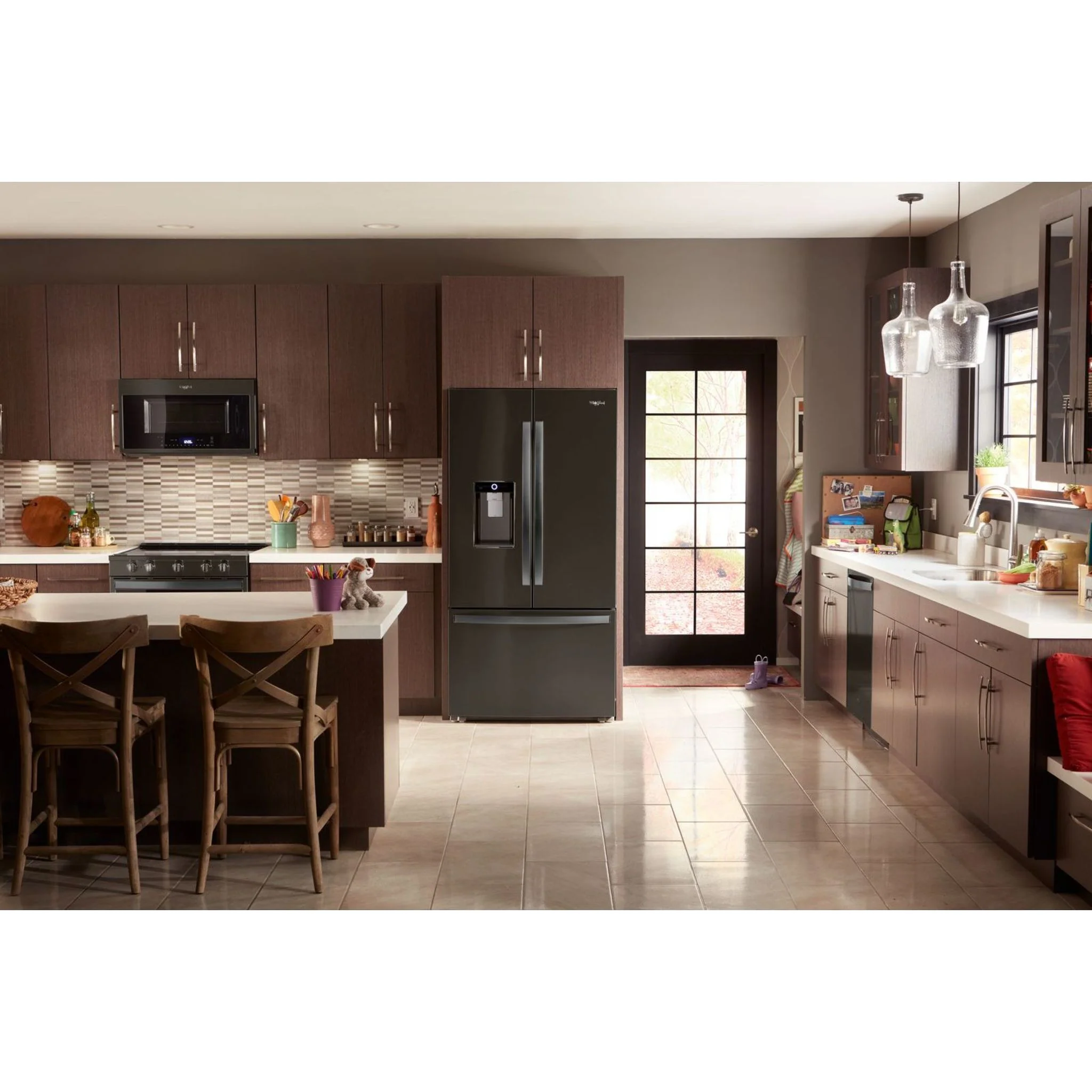 Whirlpool 36" Wide Counter Depth French Door Refrigerator - 24 cu. ft. (WRF954CIHV) - Image 12