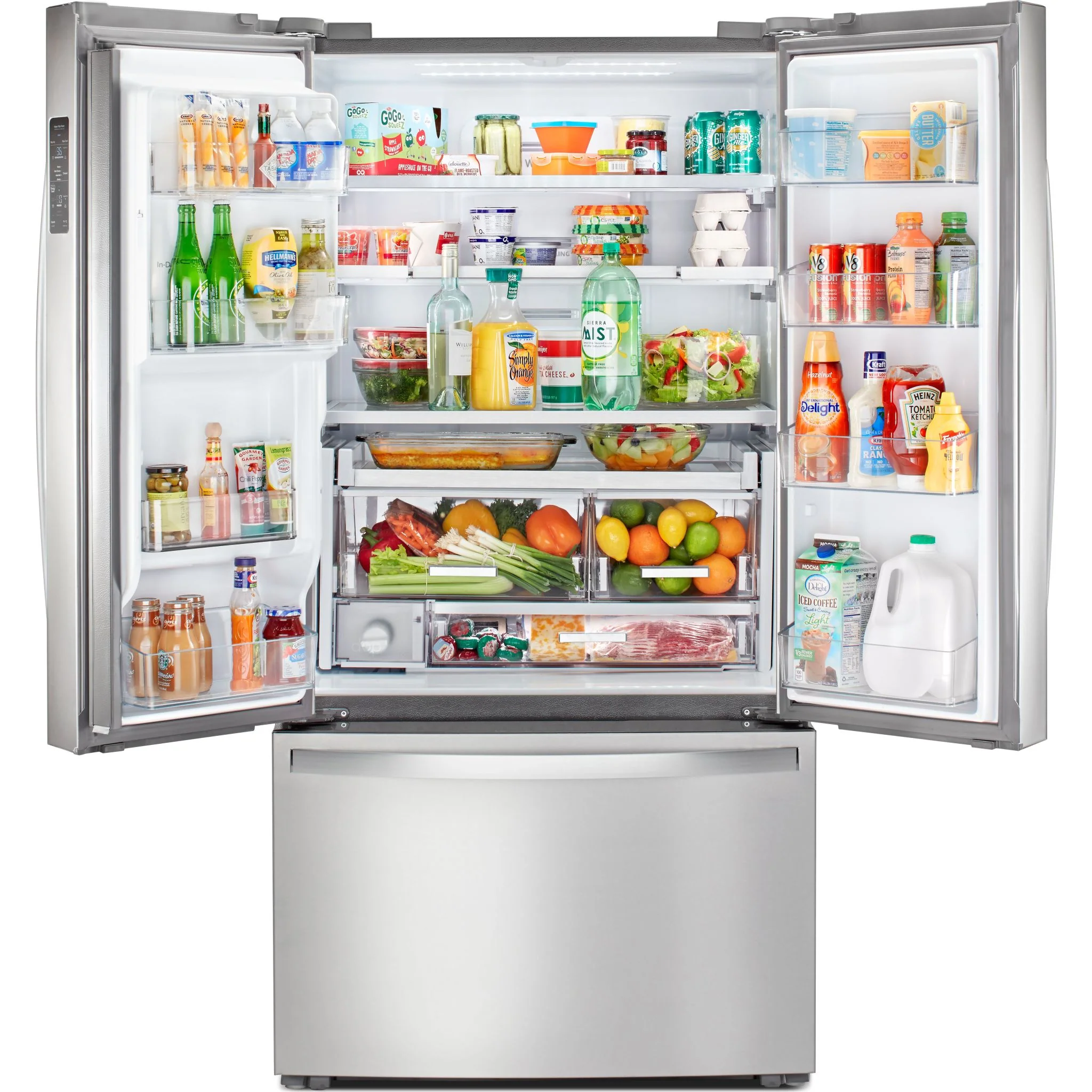 Whirlpool 36" Wide Counter Depth French Door Refrigerator - 24 cu. ft. (WRF954CIHZ) - Image 4
