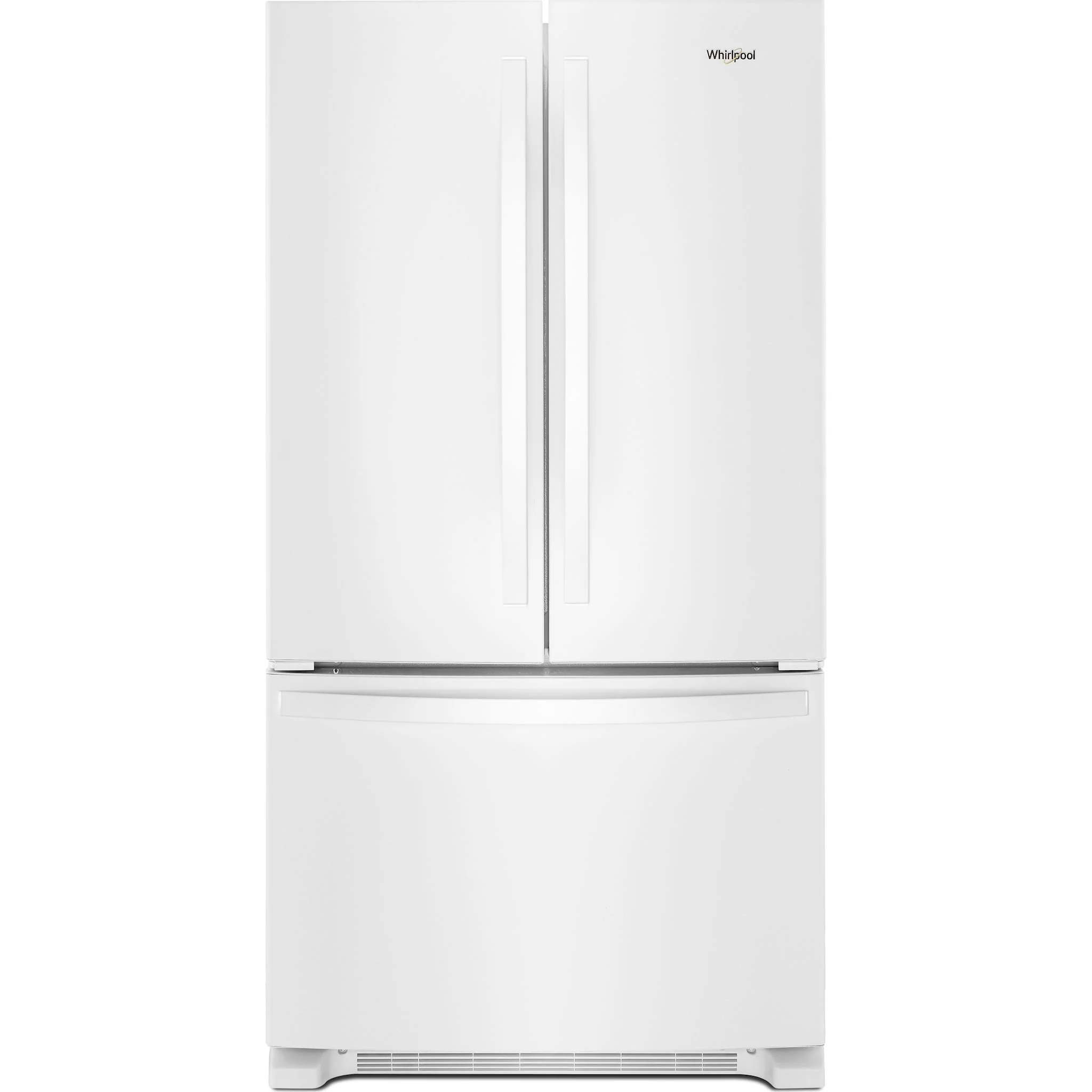 Whirlpool 36-Inch Wide Counter-Depth French Door Bottom Mount Refrigerator - 20 cu. ft. -White (WRFC2036RW)