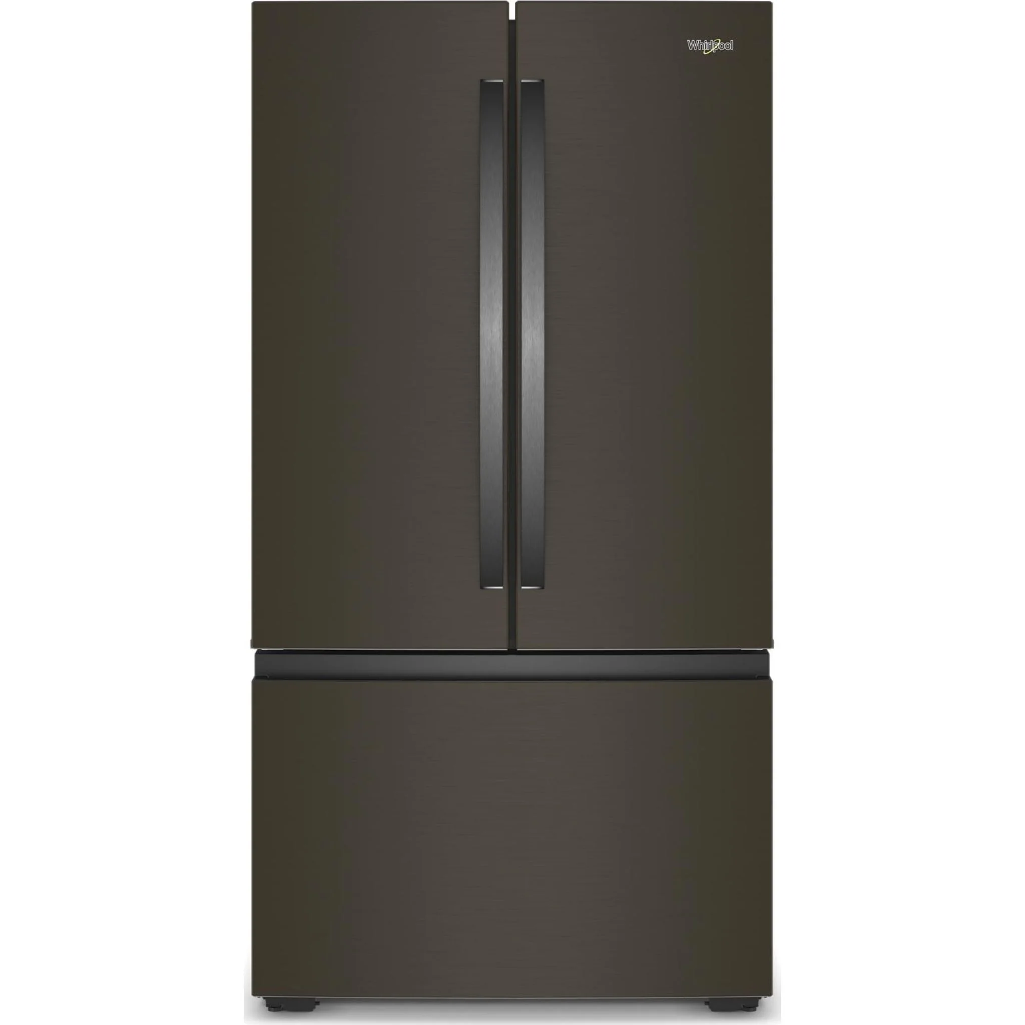 Whirlpool 36-inch Wide True Counter Depth 3-Door French Door Refrigerator - 24 cu. ft. - Black Stainless Finish (WRFC3036RV)