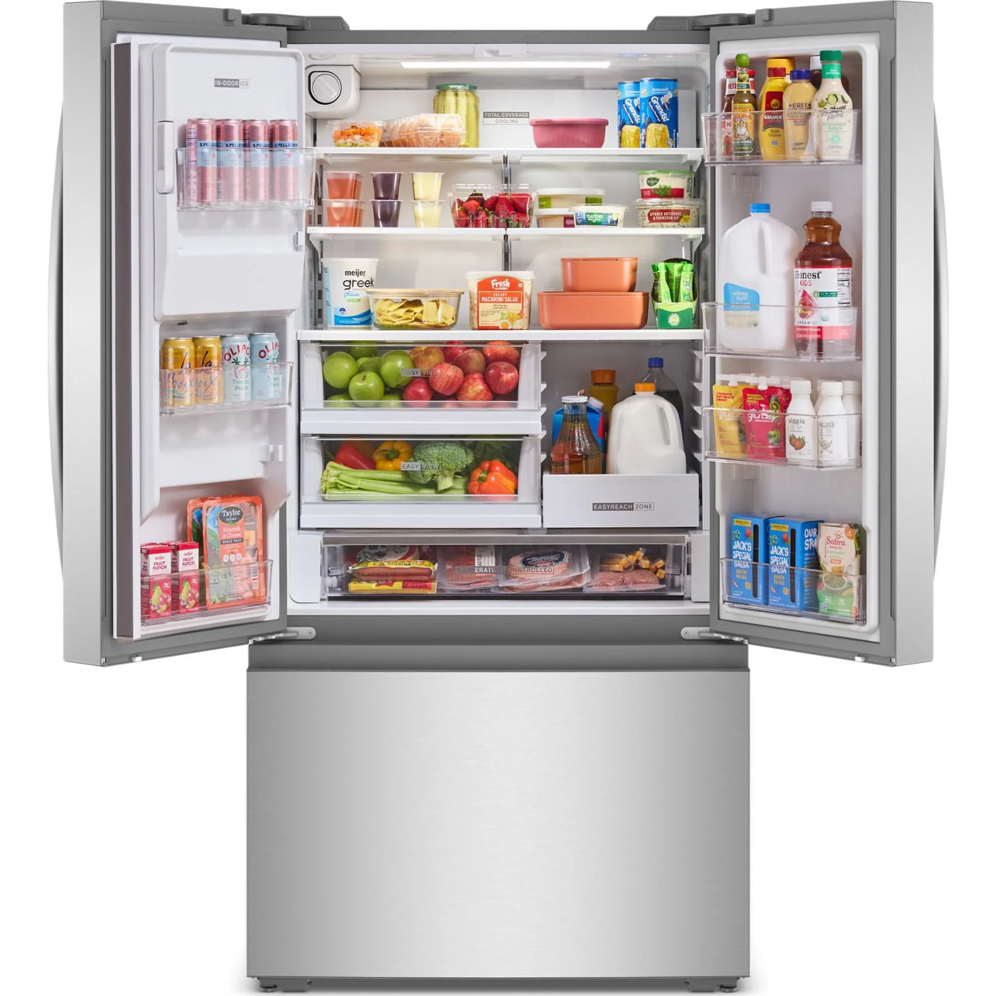 Whirlpool 36-inch Wide True Counter Depth 3-Door French Door Refrigerator - 23.4 cu. ft. (WRFC7036RZ) - Fingerprint-Resistant Stainless Finish - Image 16
