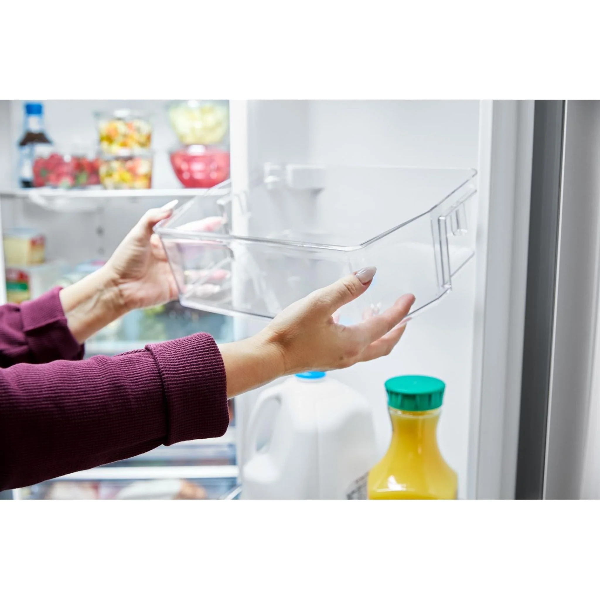 Whirlpool 36-Inch French Door Refrigerator with Interior Water Dispenser - 31 cu. ft. -Black (WRFF3336SB) - Image 21