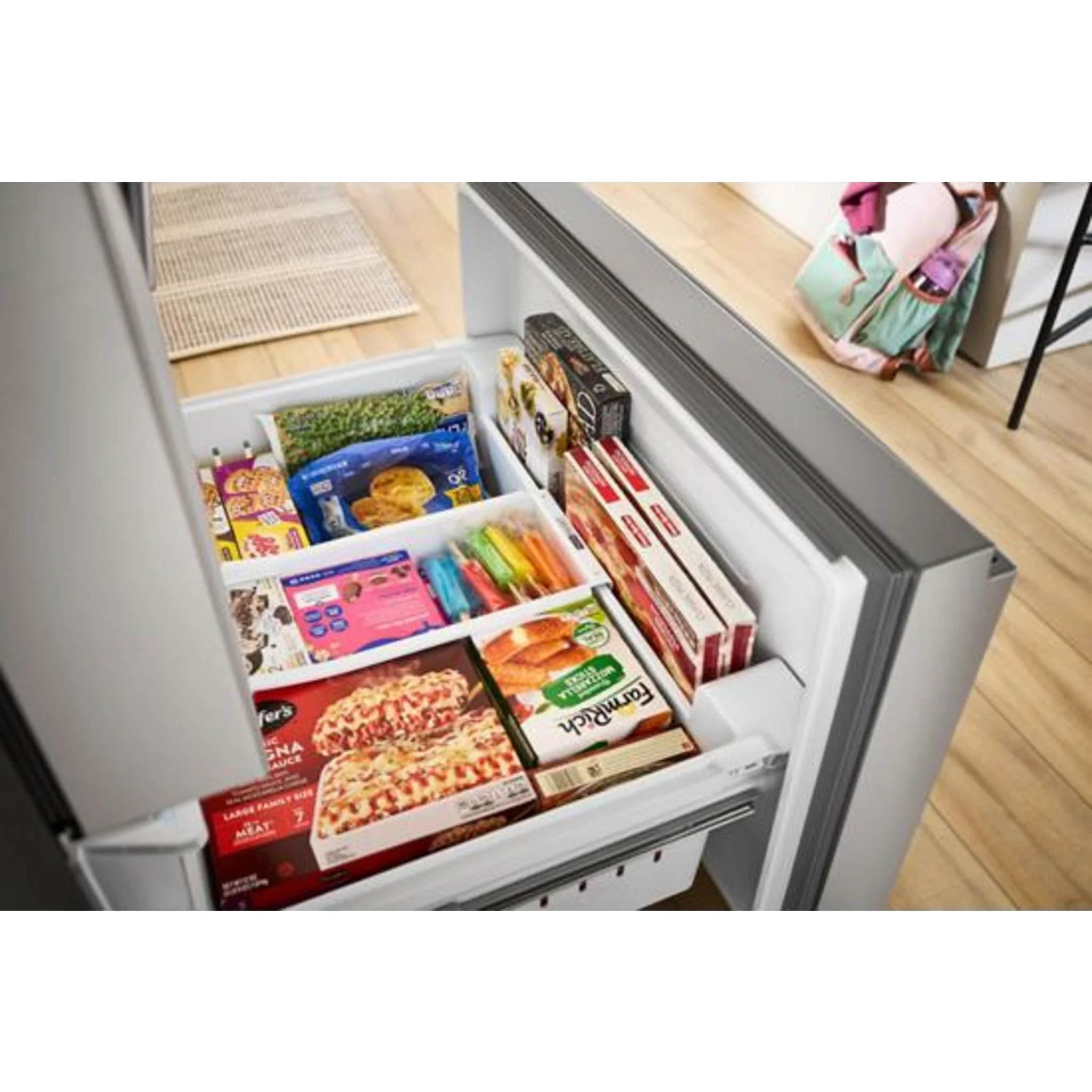 Whirlpool 36-Inch French Door Refrigerator with Interior Water Dispenser - 31 cu. ft. -Black (WRFF3336SB) - Image 7
