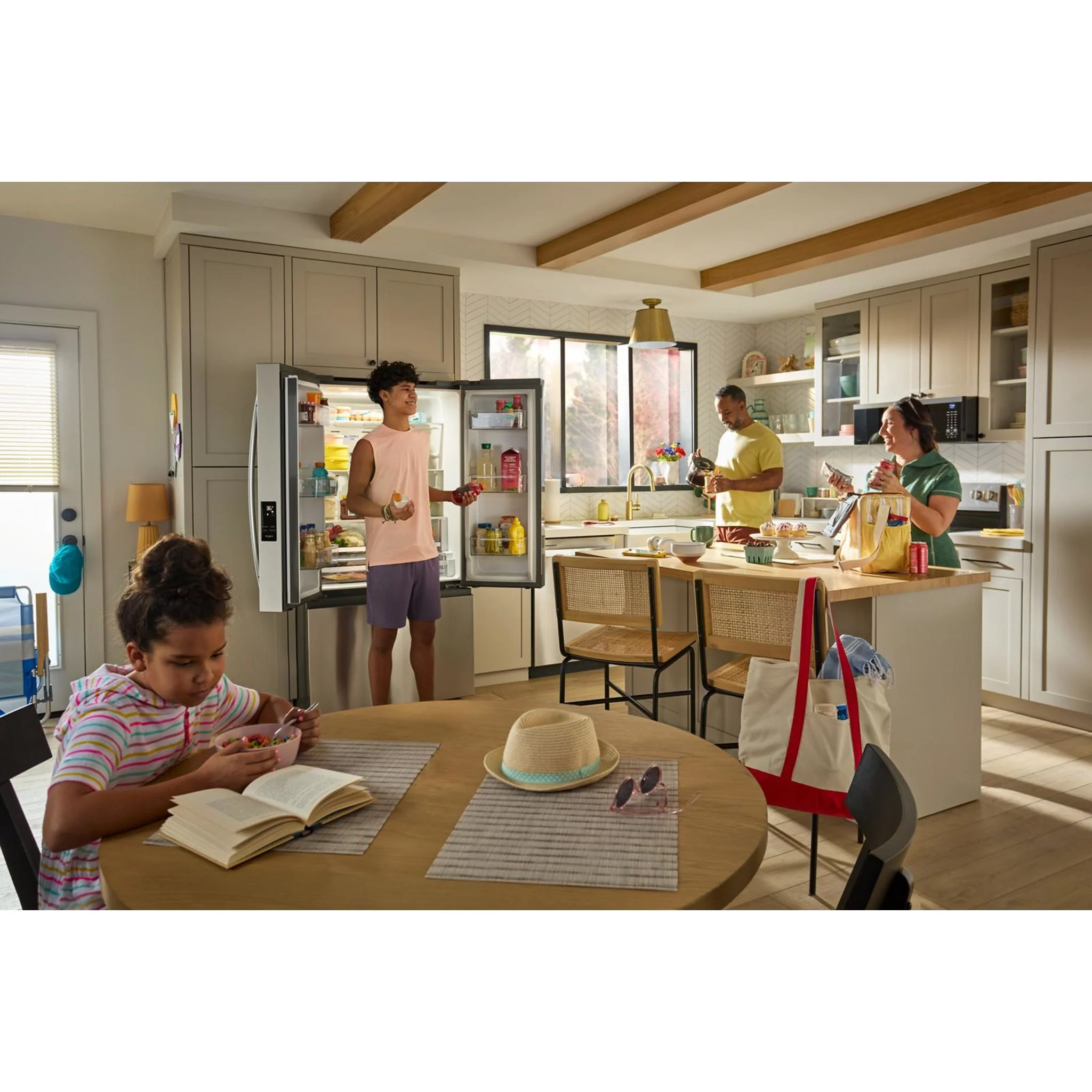 Whirlpool 36-Inch French Door Refrigerator with Interior Water Dispenser - 31 cu. ft. -Fingerprint Resistant Stainless Steel (WRFF3336SZ) - Image 12