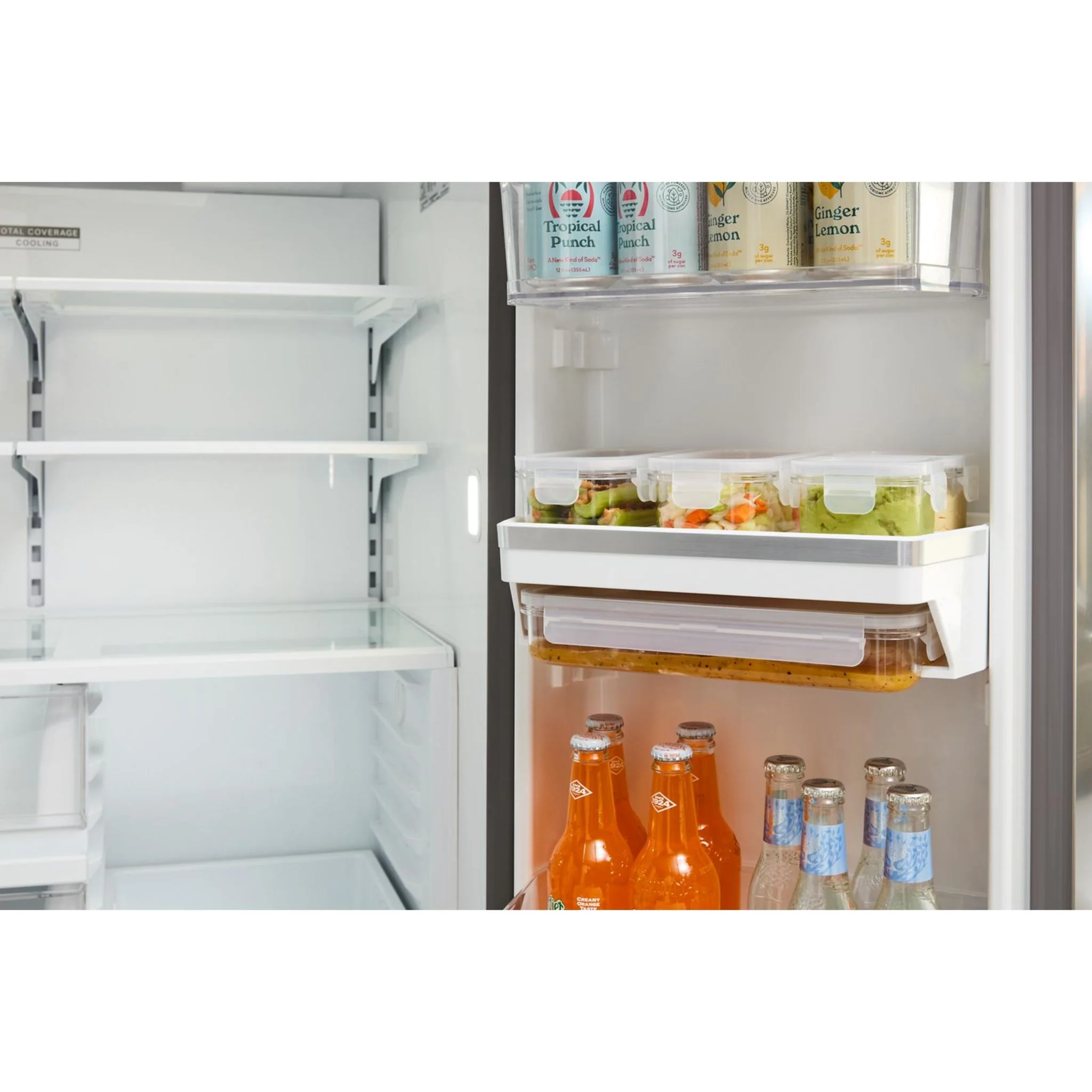 Whirlpool 36-inch Wide True Counter Depth 4-Door French Door Refrigerator - 22 cu. ft. -Black Stainless Finish (WRMC7036RV) - Image 2