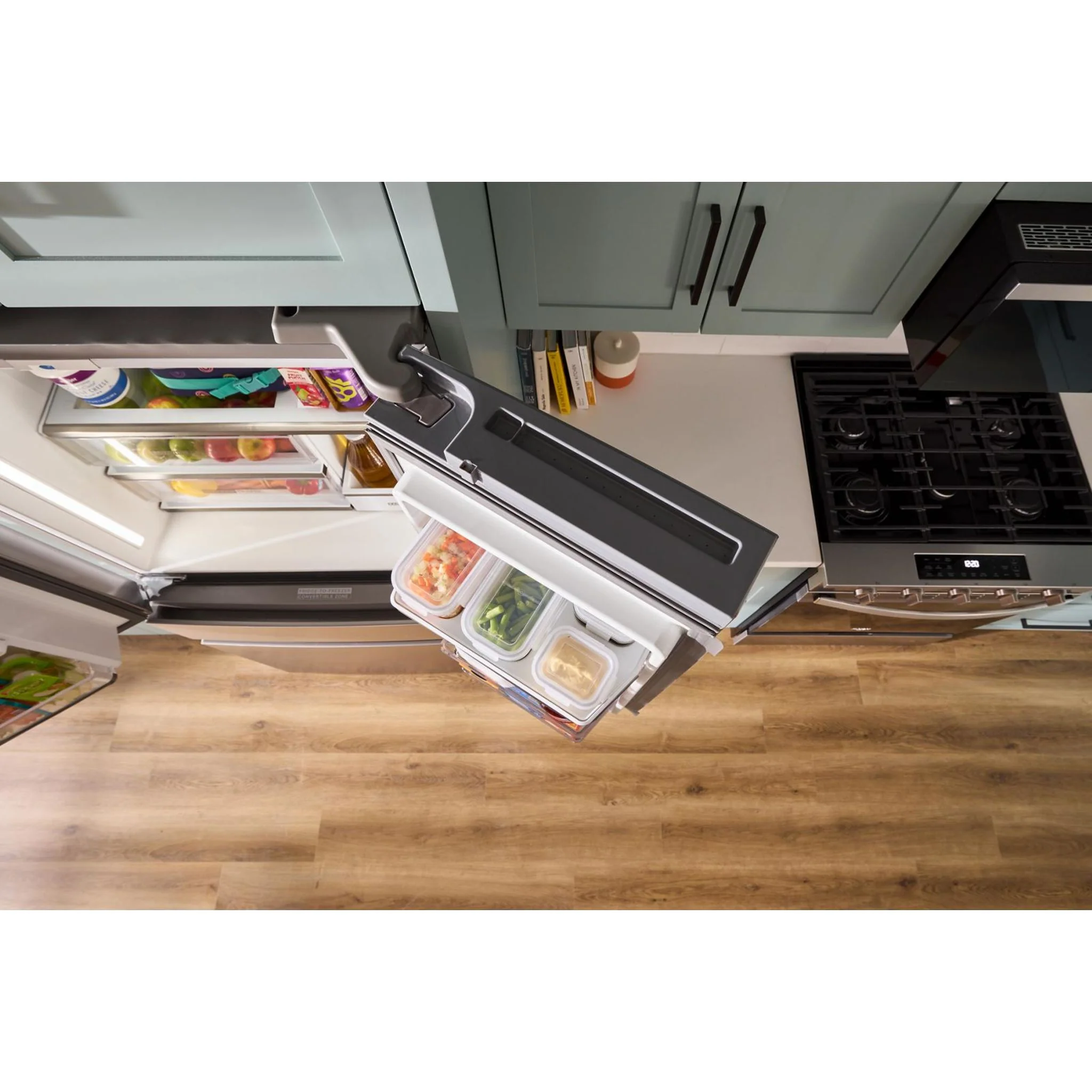 Whirlpool 36-inch Wide True Counter Depth 4-Door French Door Refrigerator - 22 cu. ft. -Fingerprint-Resistant Stainless Finish (WRMC7036RZ) - Image 16