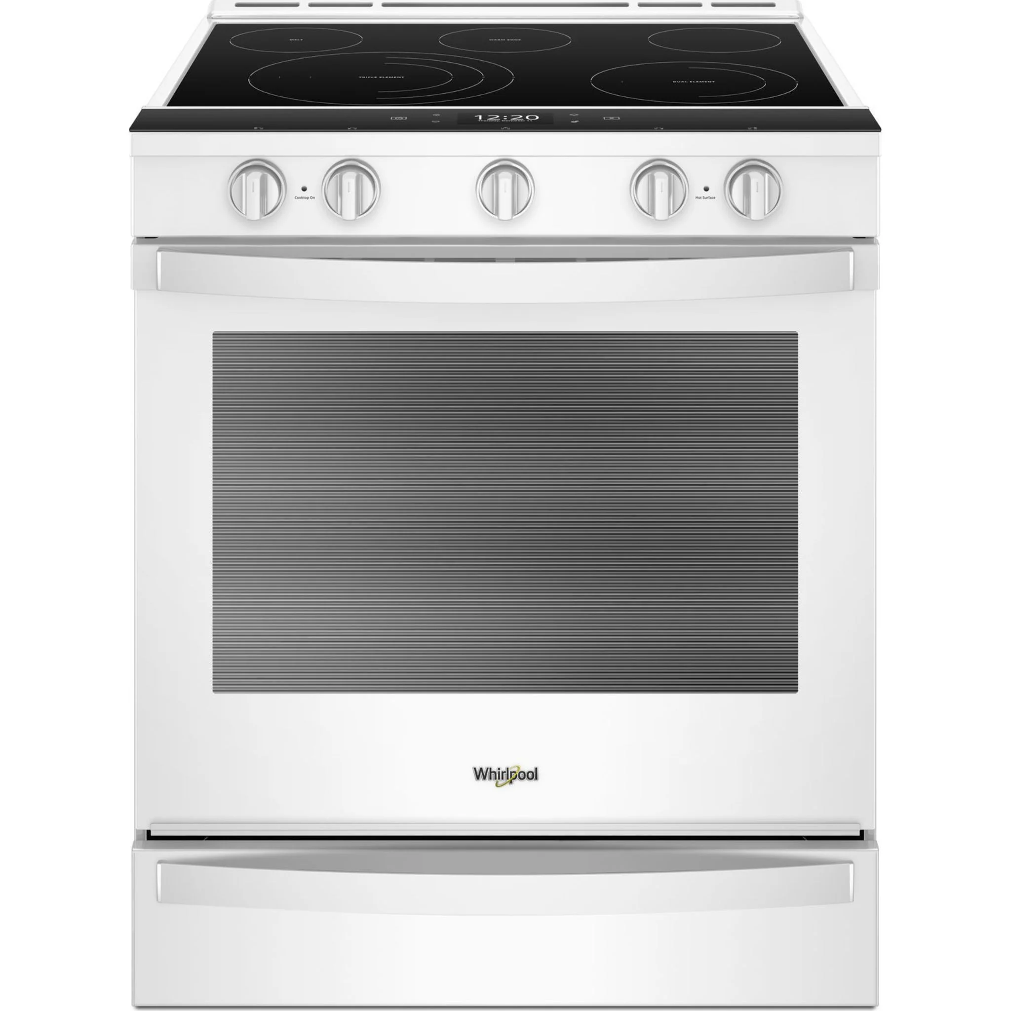 Whirlpool 6.4 cu.ft. Smart Slide-in Electric Range with Air Fry, when Connected - White (YWEE750H0HW) - Image 5