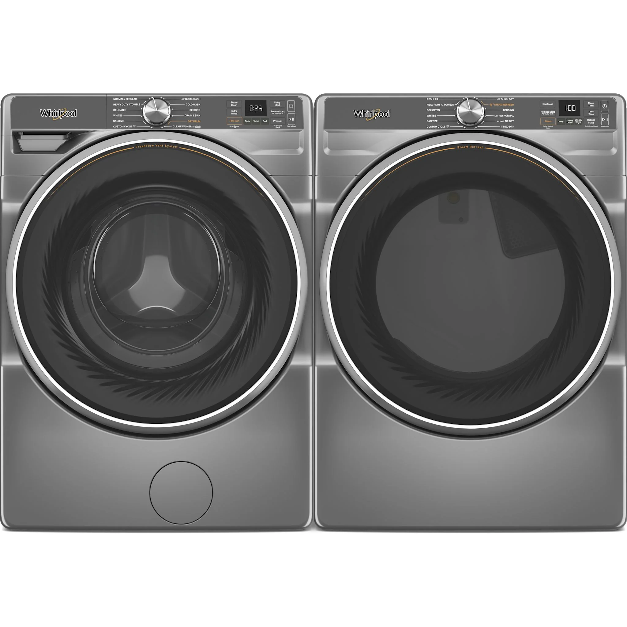 Whirlpool Front Load Pair (WFW6720RR- YWED6720RR )