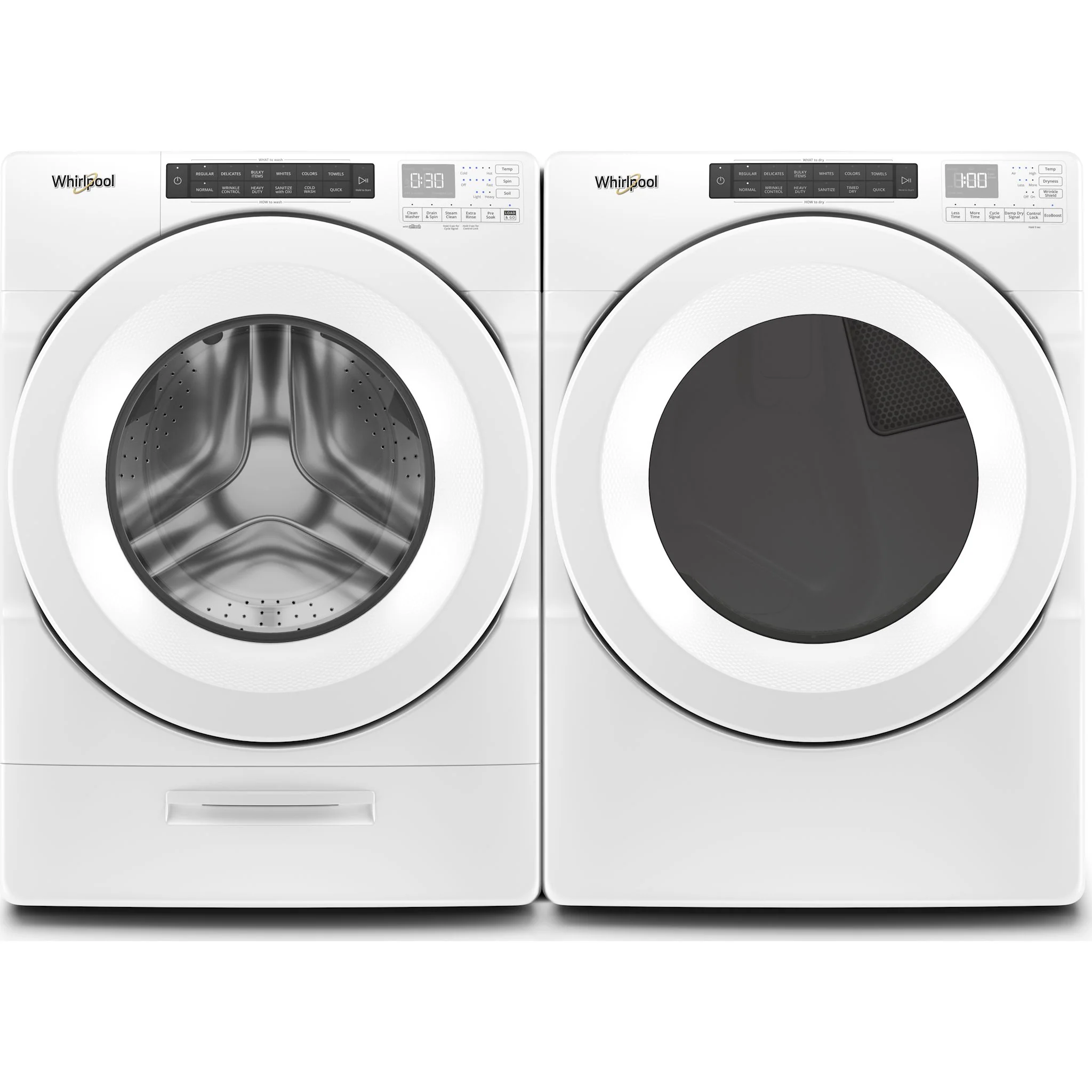 Whirlpool Front Load Pair (WFW560CHW-YWED560LHW )