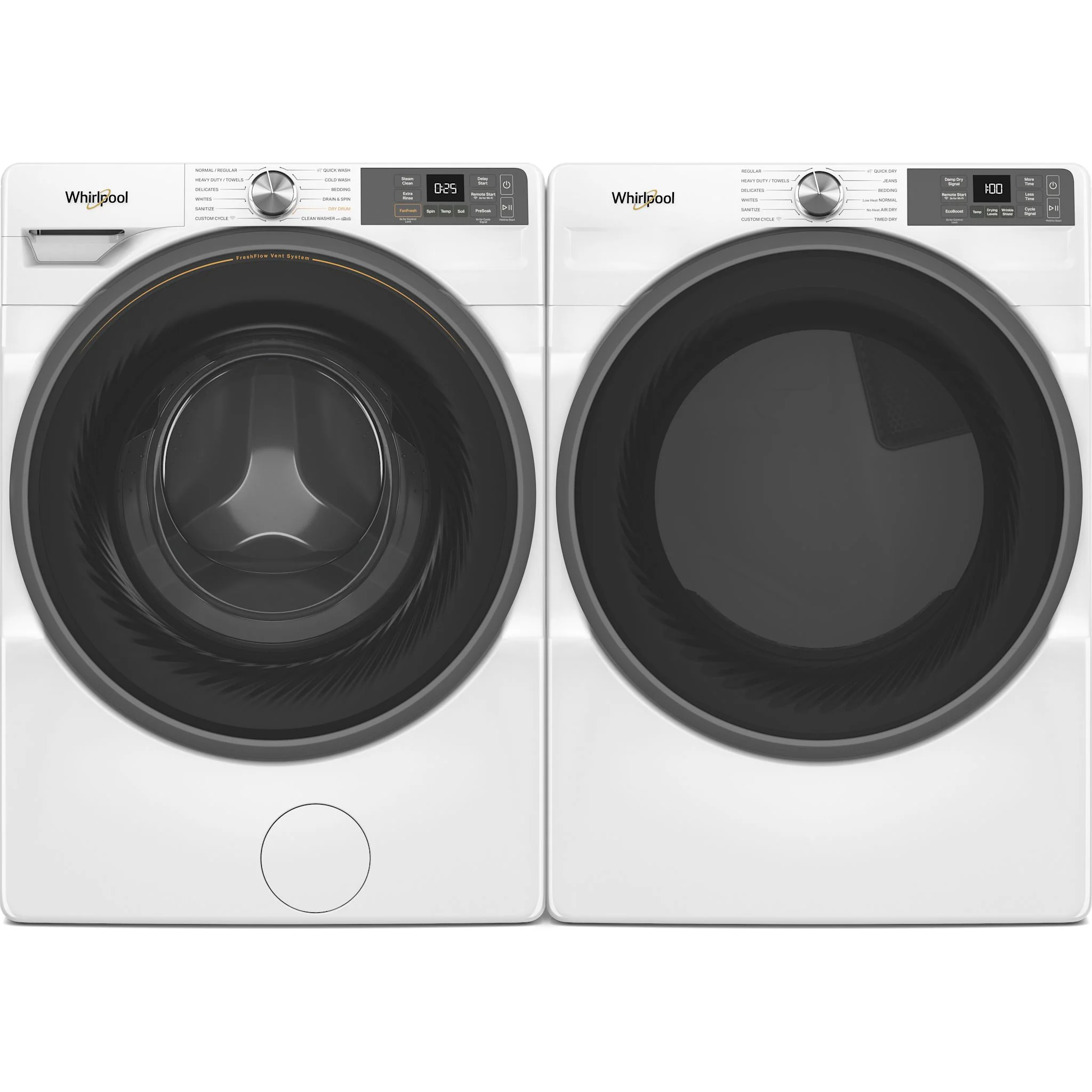 Whirlpool Front Load Pair (WFW5720RW-YWED5720RW )