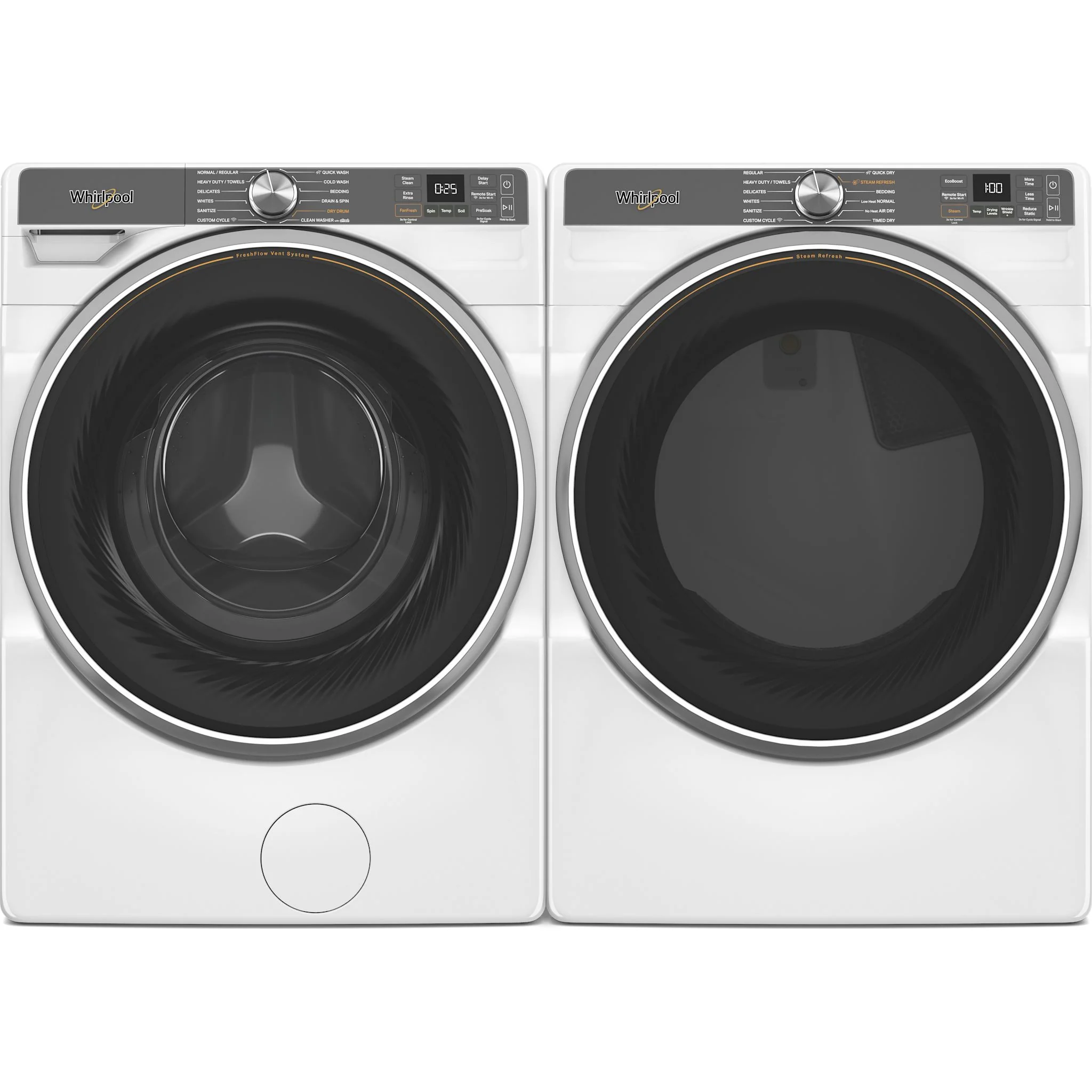 Whirlpool Front Load Pair (WFW6720RW-WGD6720RW )