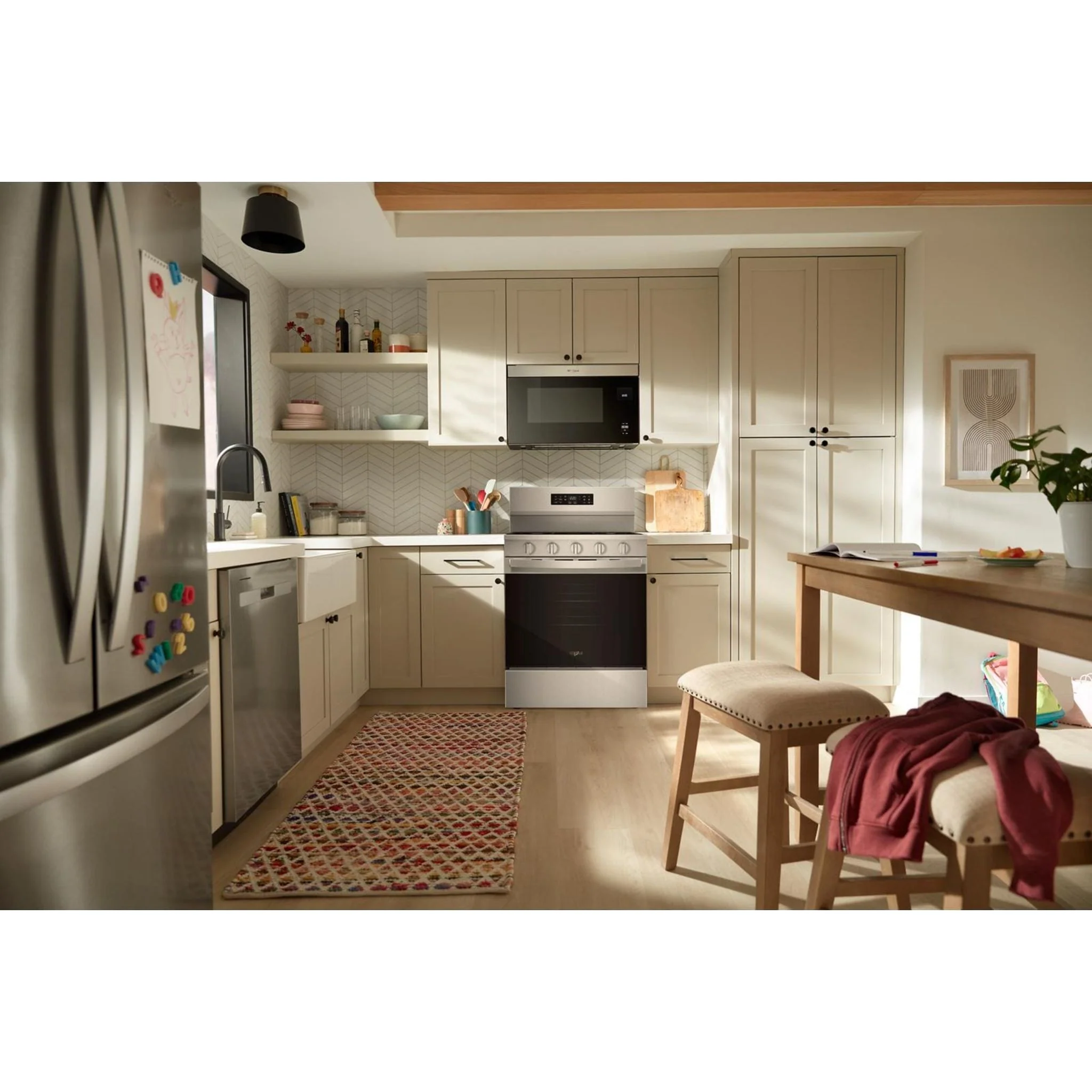 Whirlpool 30-inch Gas Range with Air Cooking Technology - Black (WFGS5730SB) - Image 5
