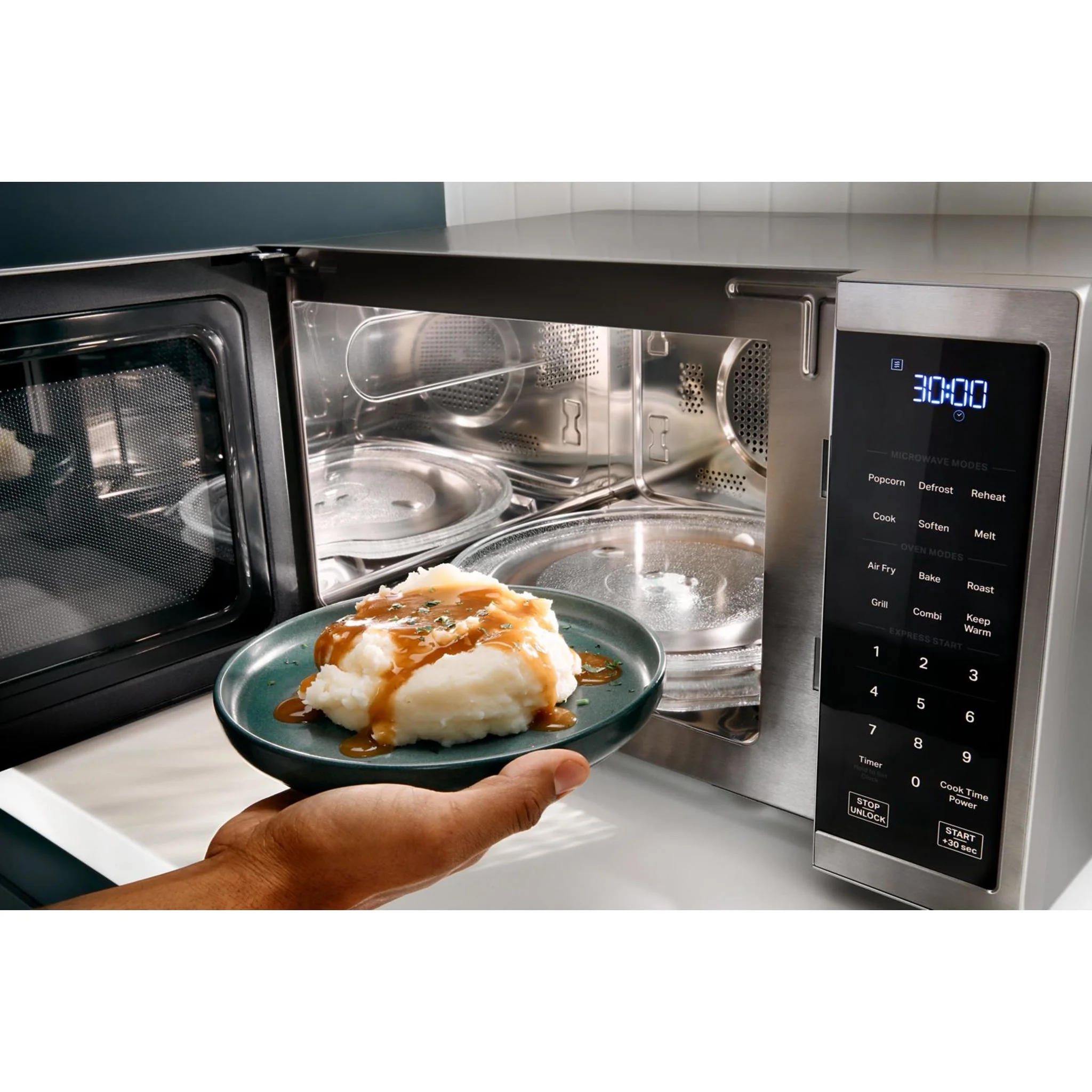 Whirlpool 1.0 cu. ft. Black All-In-One Multifunctional Countertop Microwave With Air Fry - 900 watt -Black (WMCS5522RB) - Image 28