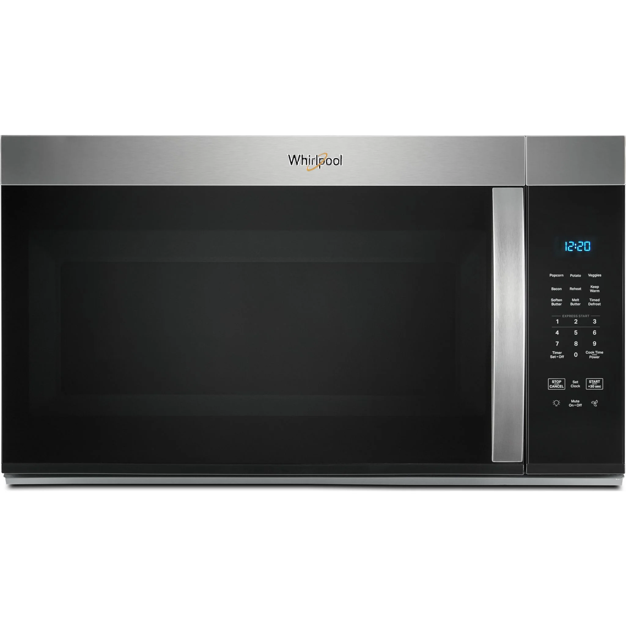 Whirlpool 30W 1.7 cu. ft Over the range Microwave with 900-Watts Cooking Power -Fingerprint Resistant Stainless Steel (YWMMS3130RZ)