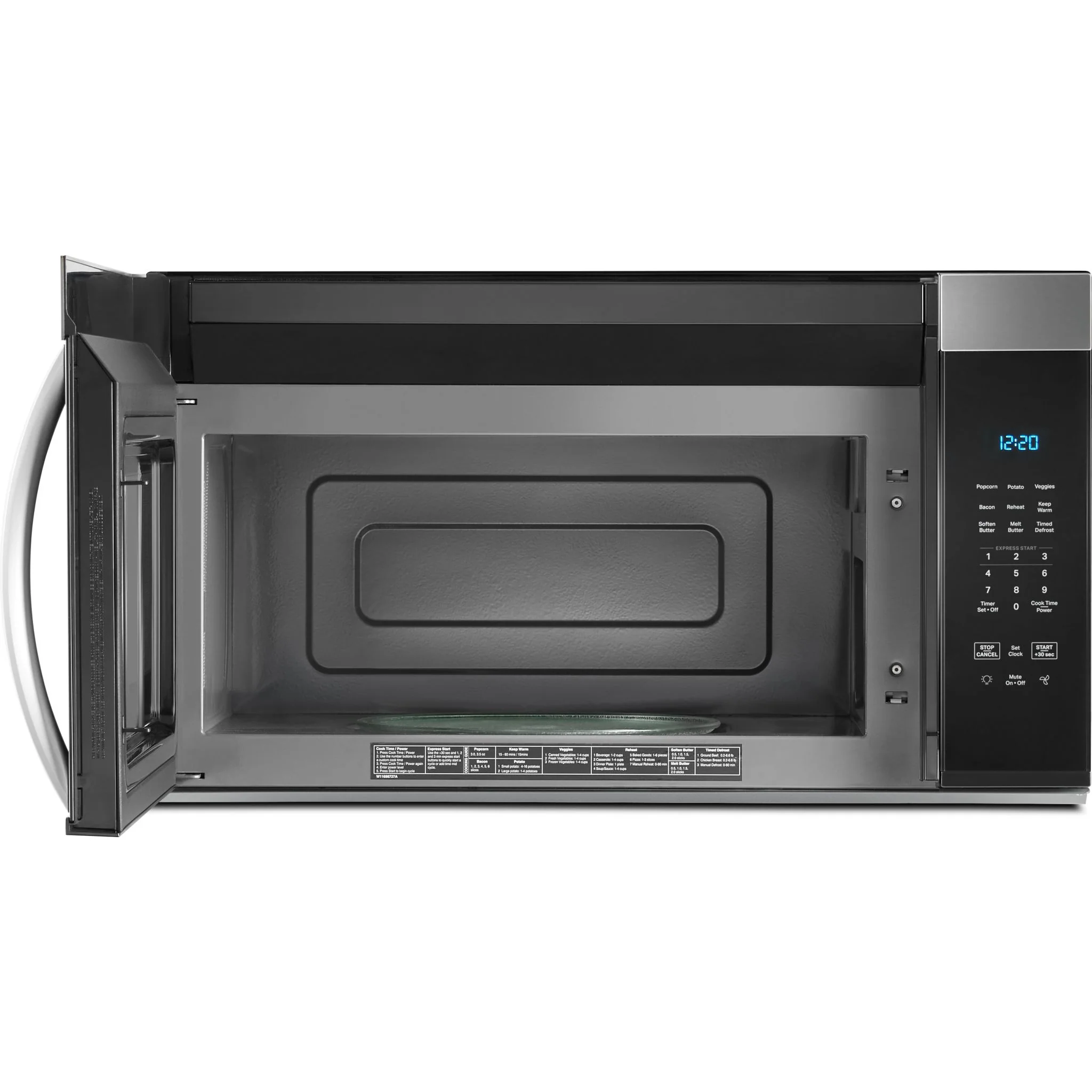 Whirlpool 30W 1.7 cu. ft Over the range Microwave with 900-Watts Cooking Power -Fingerprint Resistant Stainless Steel (YWMMS3130RZ) - Image 2