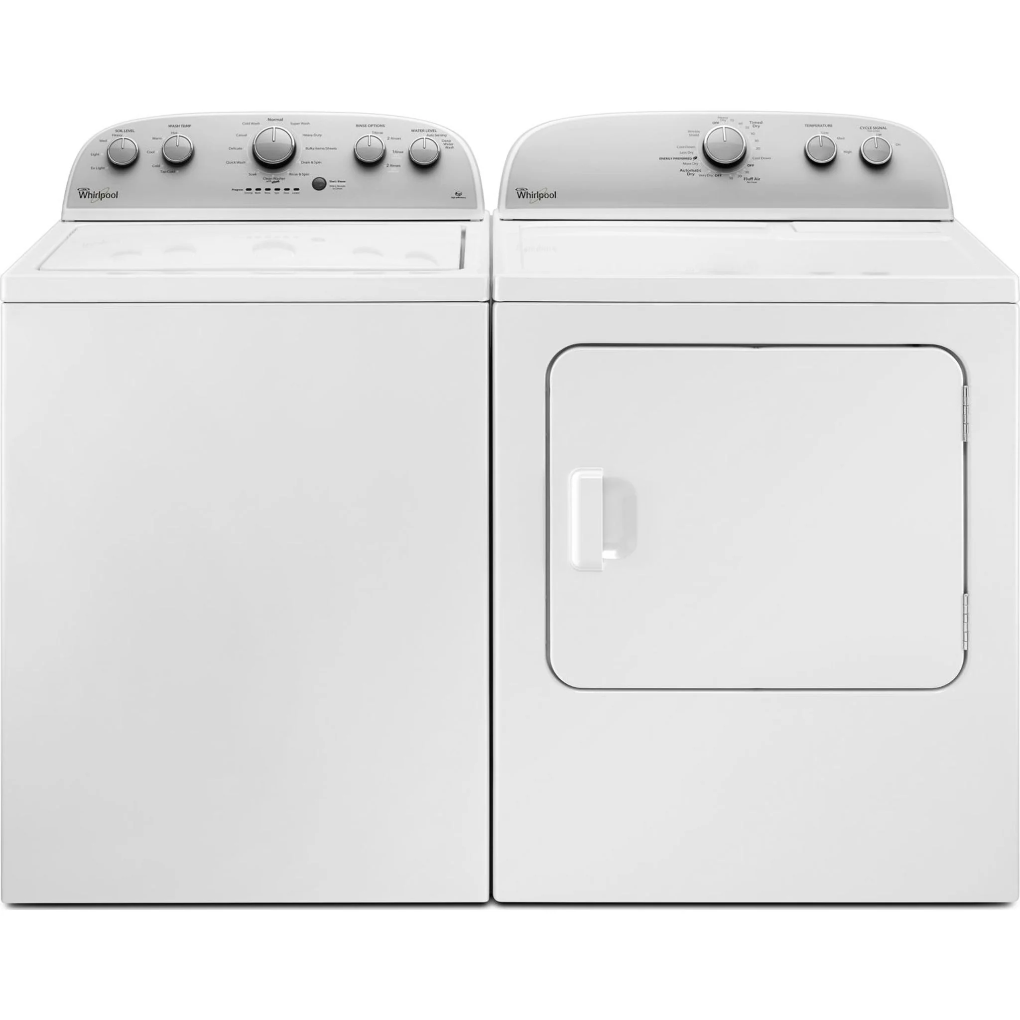 Whirlpool 7.0 cu.ft. Gas Dryer with Heavy Duty Cycle - White (WGD4815EW) - Image 8