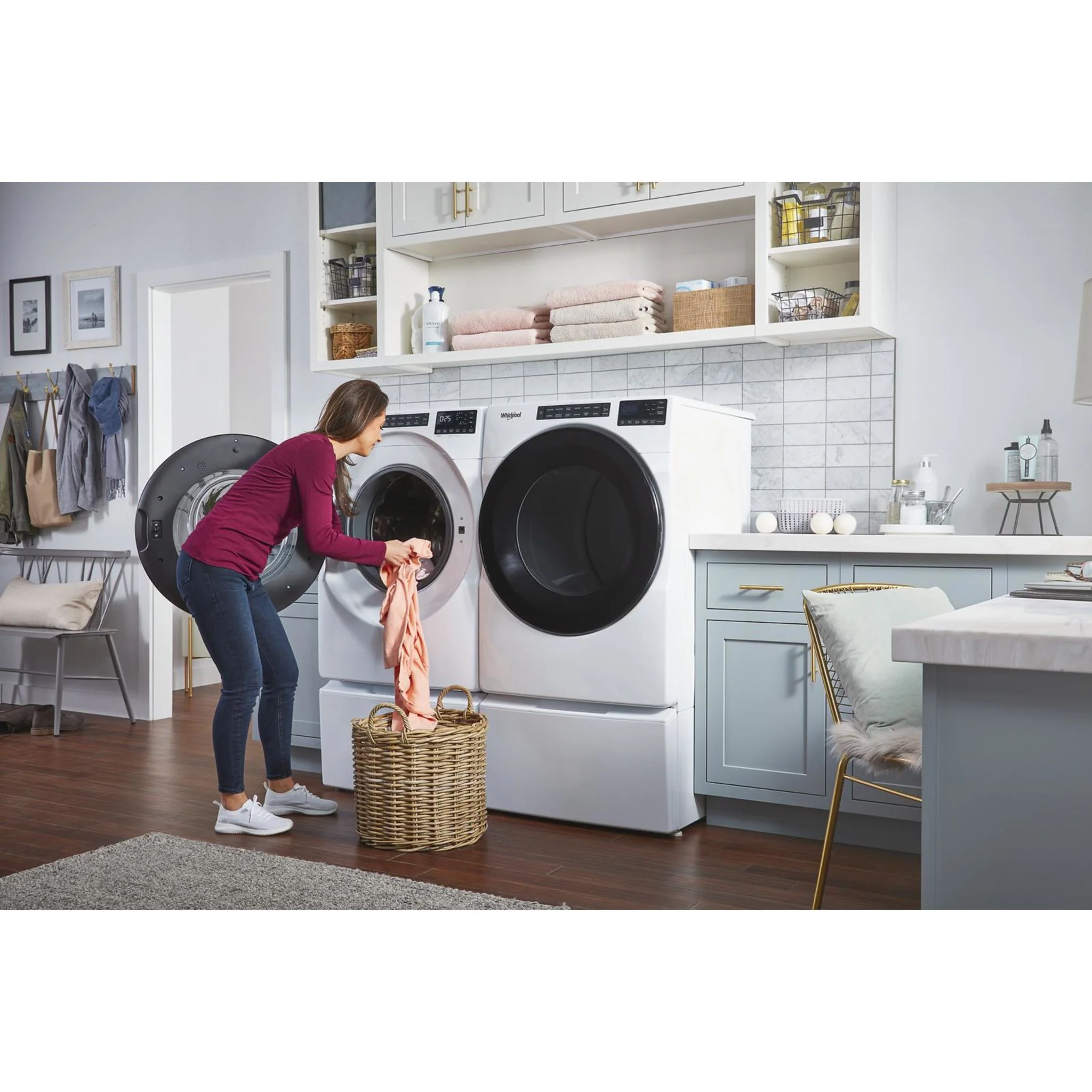 Whirlpool 7.4 cu. ft. Gas Wrinkle Shield Dryer (WGD5605MW) - Image 53