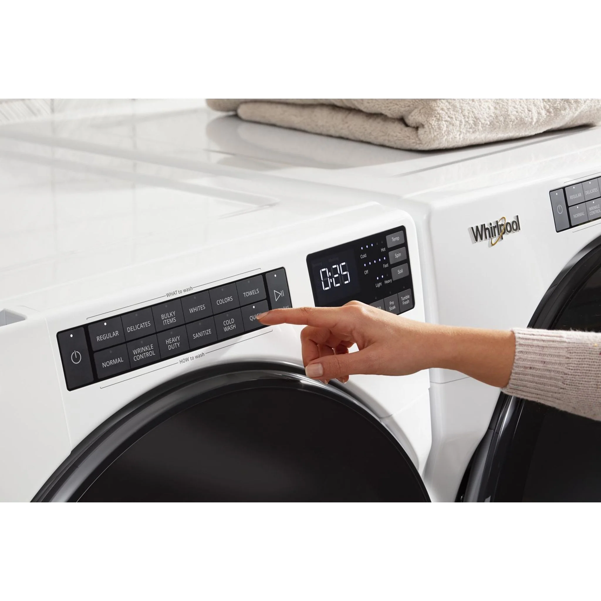 Whirlpool 7.4 cu. ft. Gas Wrinkle Shield Dryer (WGD5605MW) - Image 8