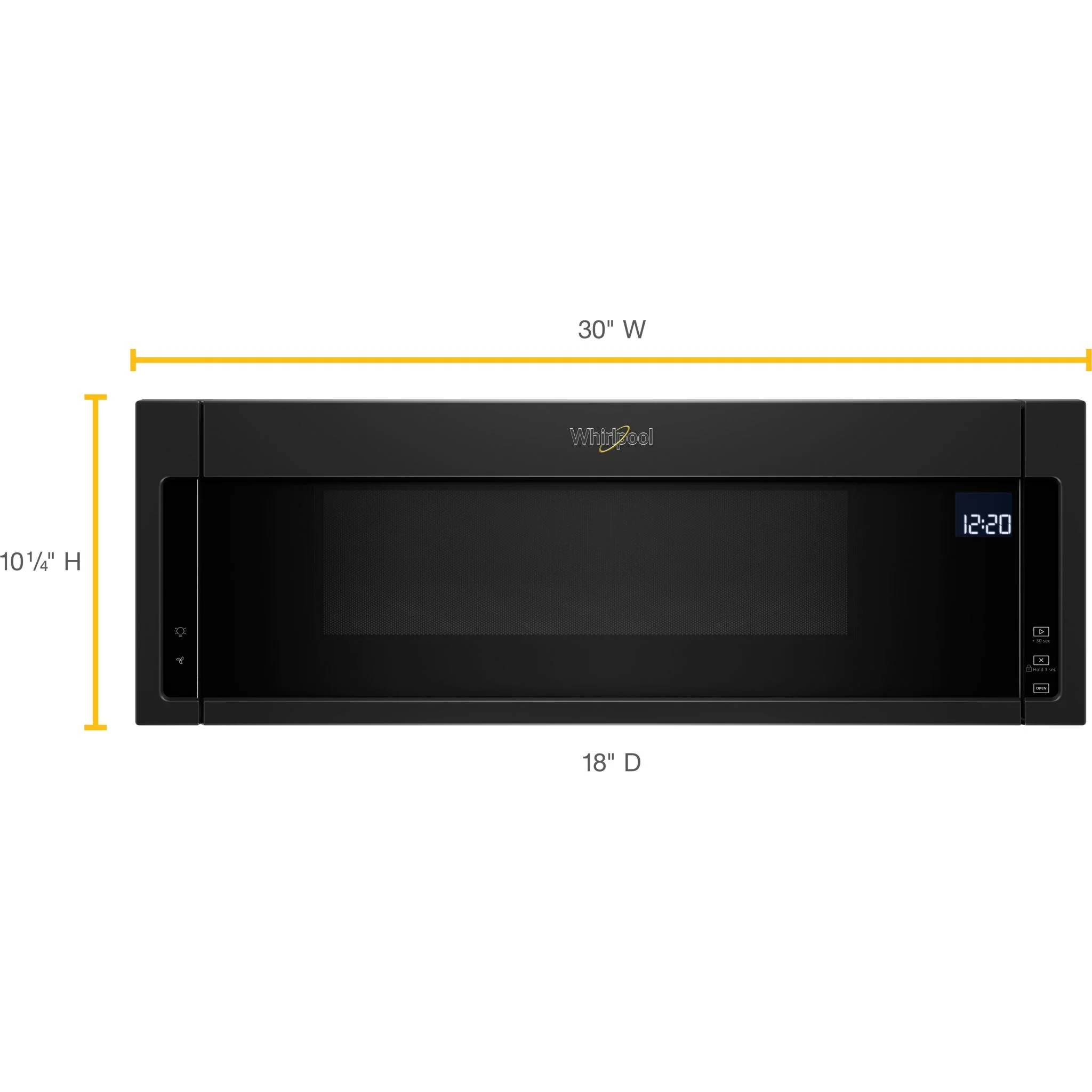 Whirlpool 1.1 cu. ft. Low Profile Microwave Hood Combination (YWML75011HB)