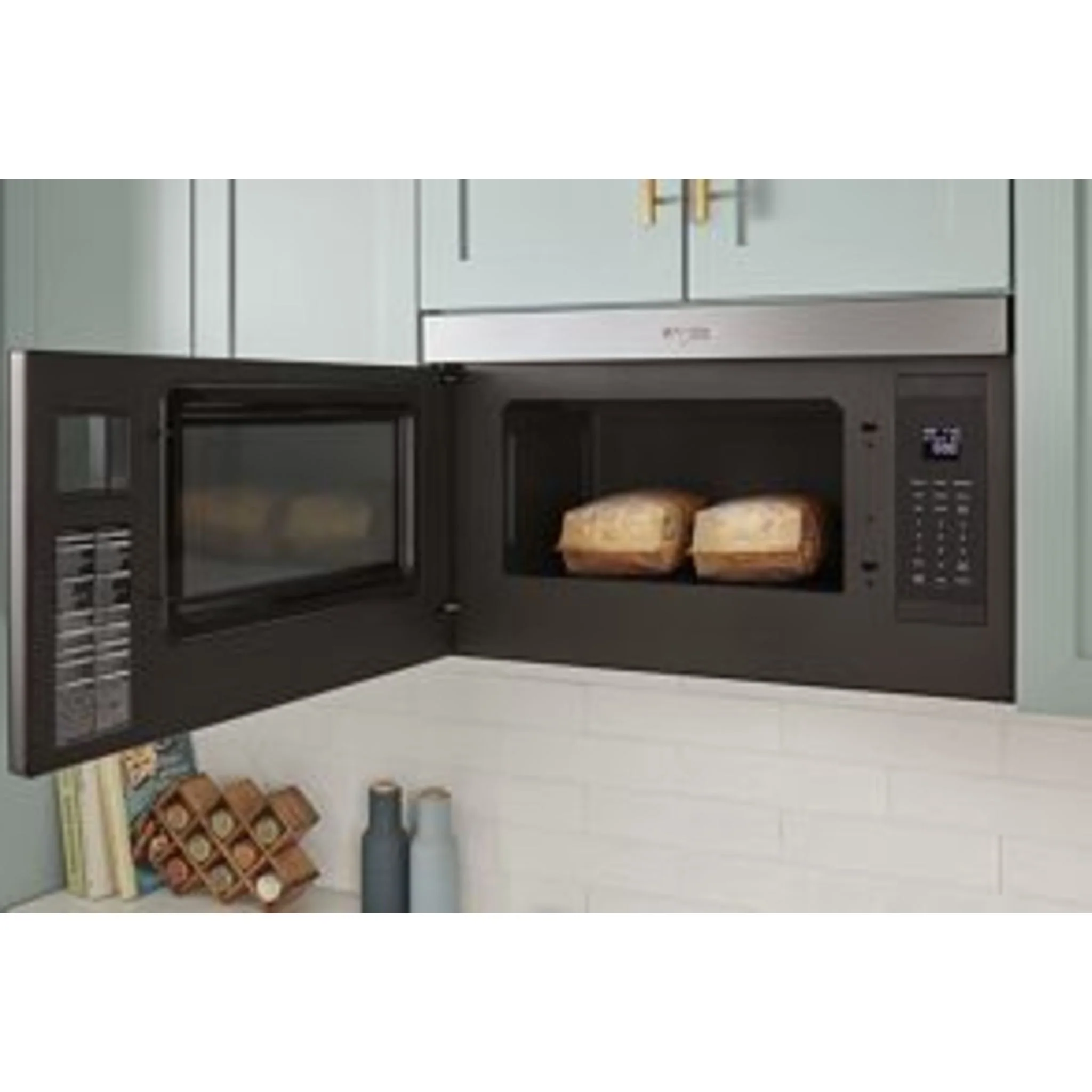 Whirlpool Flush Mount Over-the-Range Microwave with Turntable-Free Design -Black Stainless (YWMMF5930PV) - Image 32