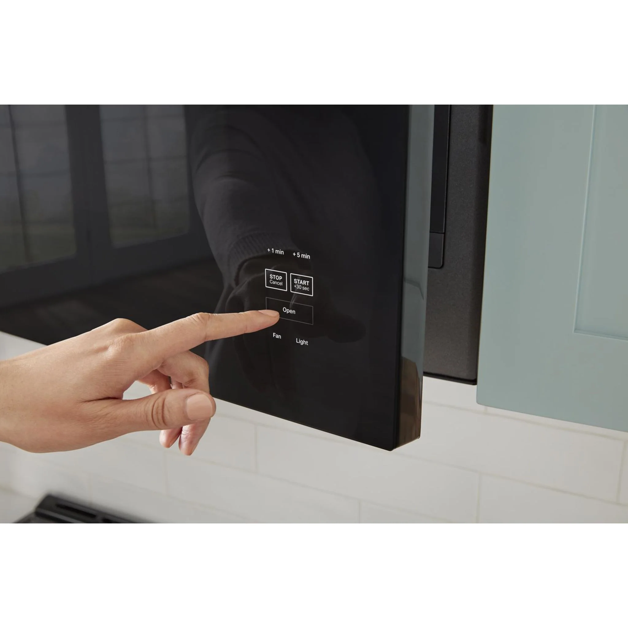 Whirlpool Flush Mount Over-the-Range Microwave with Turntable-Free Design -Fingerprint Resistant Stainless Steel (YWMMF5930PZ) - Image 3